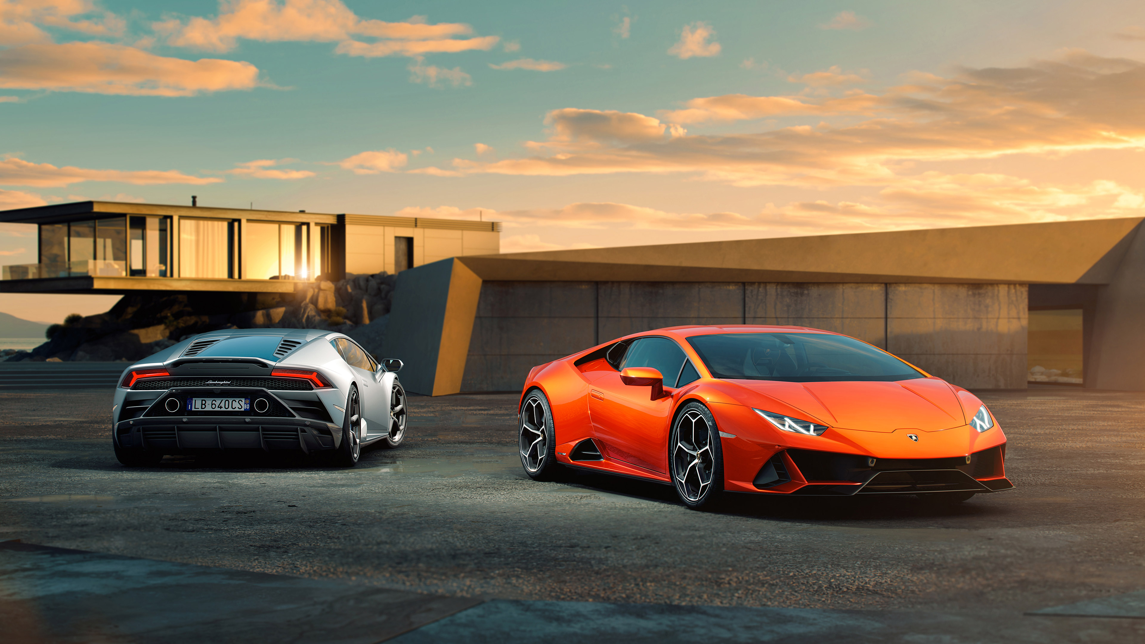 Laden Sie das Lamborghini, Fahrzeuge, Lamborghini Huracán Evo-Bild kostenlos auf Ihren PC-Desktop herunter