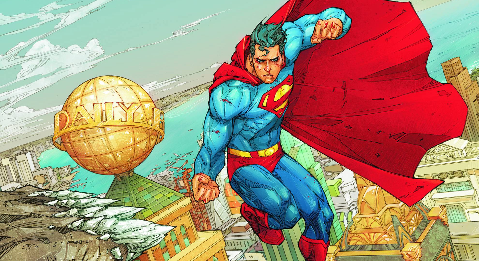 Baixar papel de parede para celular de Super Homen, Super Heroi, Capa, História Em Quadrinhos gratuito.