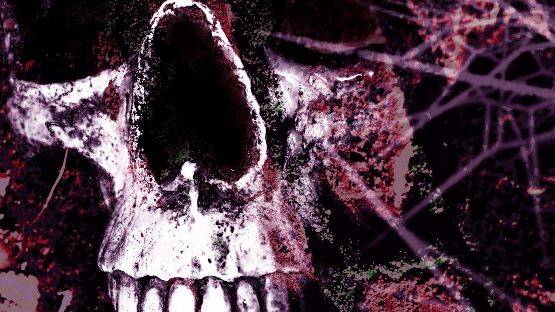 Download mobile wallpaper Dark, Skull for free.