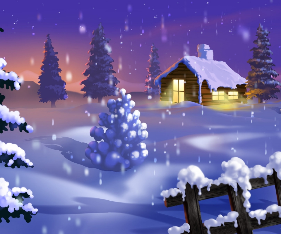 Download mobile wallpaper Winter, Artistic for free.