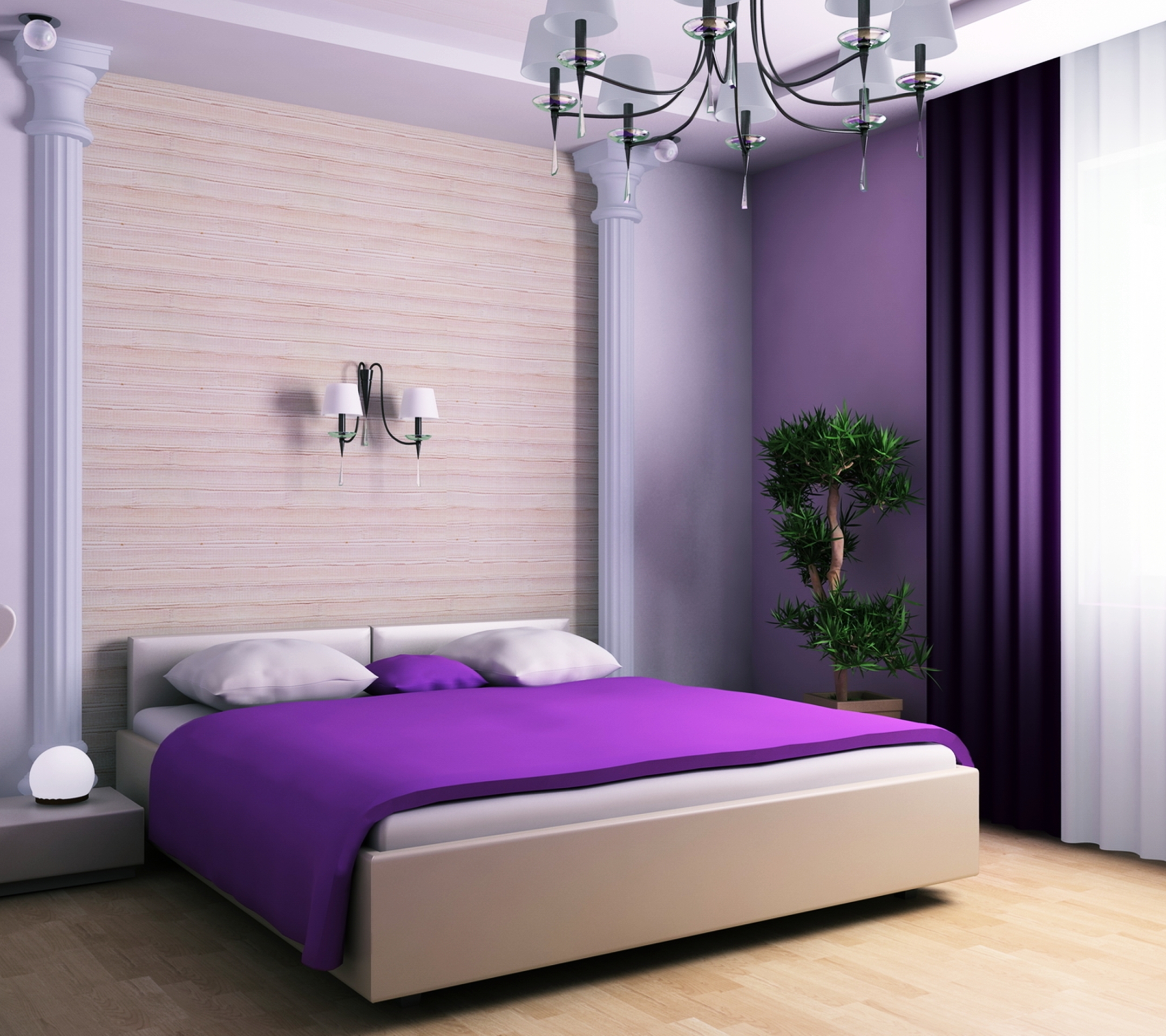 Handy-Wallpaper Zimmer, Stil, Möbel, Schlafzimmer, Innere, Menschengemacht, Möbilar kostenlos herunterladen.