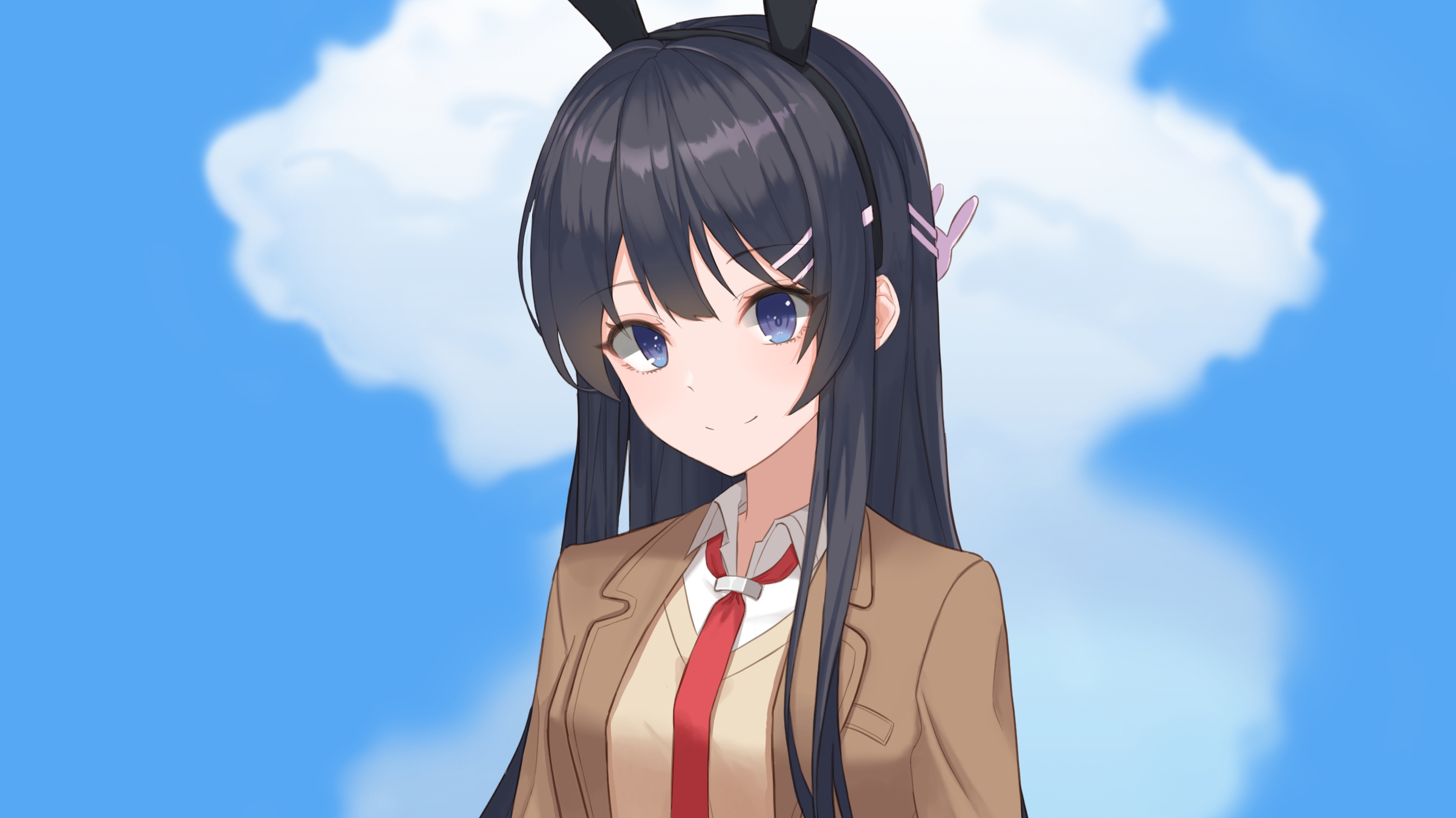 Handy-Wallpaper Animes, Mai Sakurajima, Rascal Does Not Dream Of Bunny Girl Senpai kostenlos herunterladen.