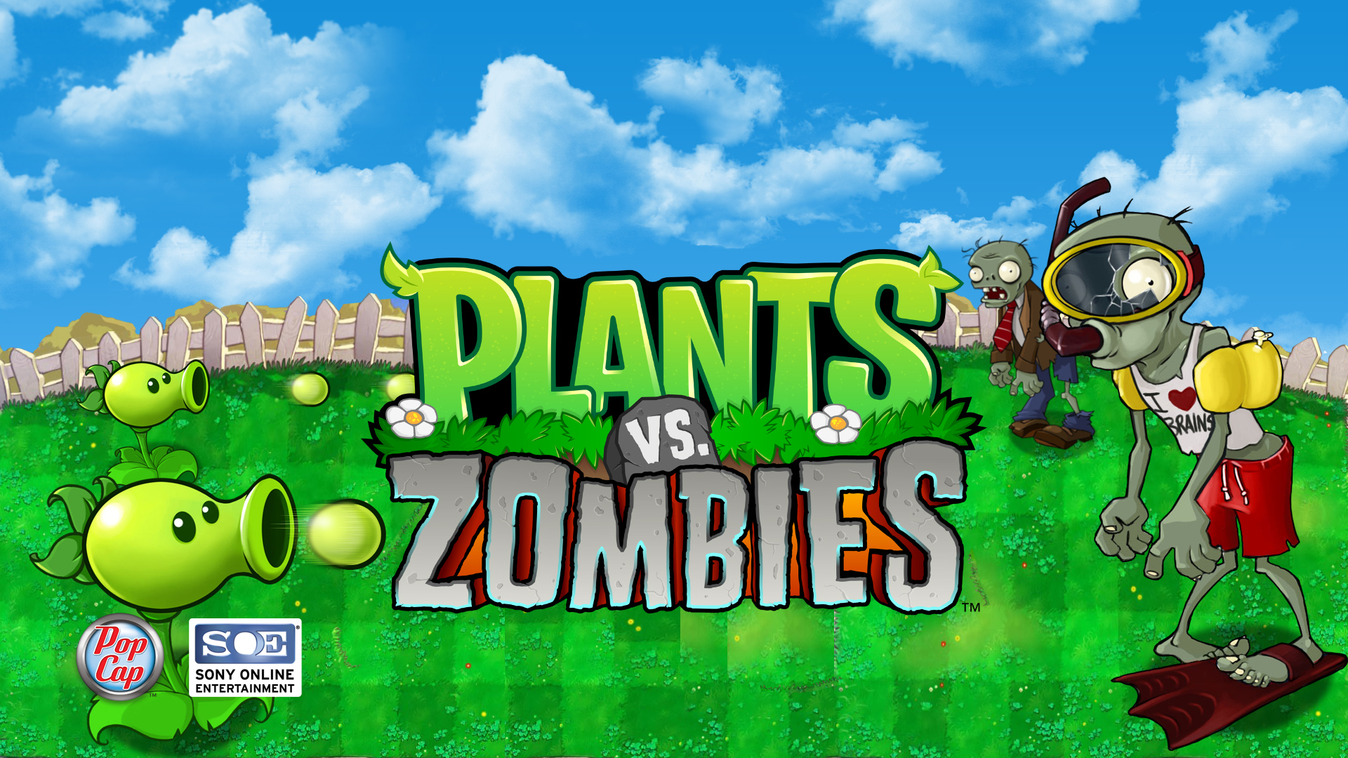 video game, plants vs zombies