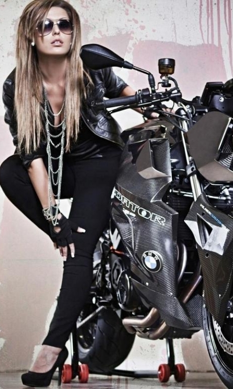Download mobile wallpaper Motorcycle, Women, Girls & Motorcycles for free.