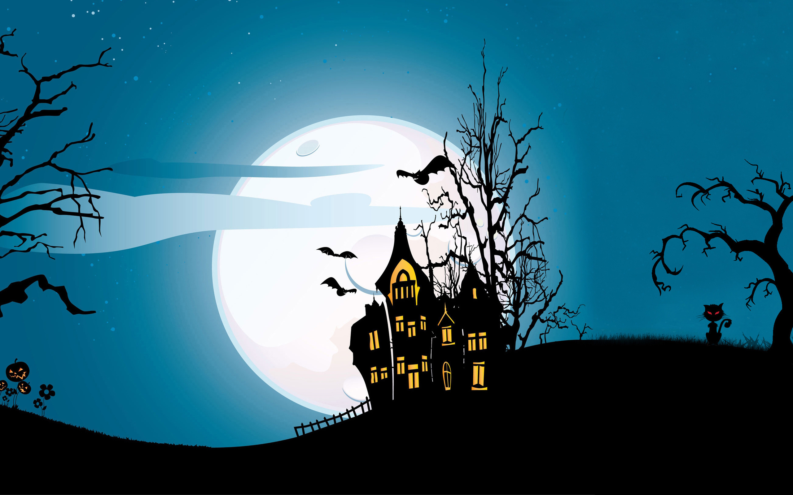 halloween, holidays, houses, pictures Full HD