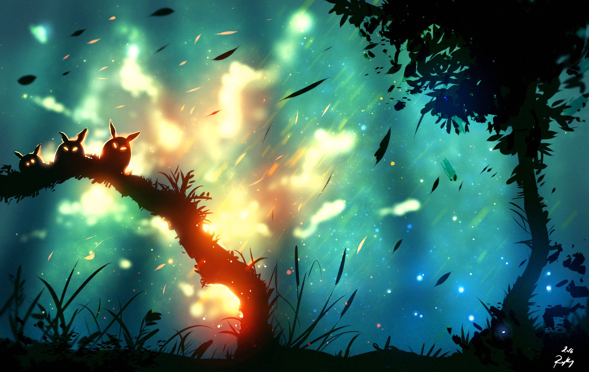 Free download wallpaper Fantasy, Forest on your PC desktop