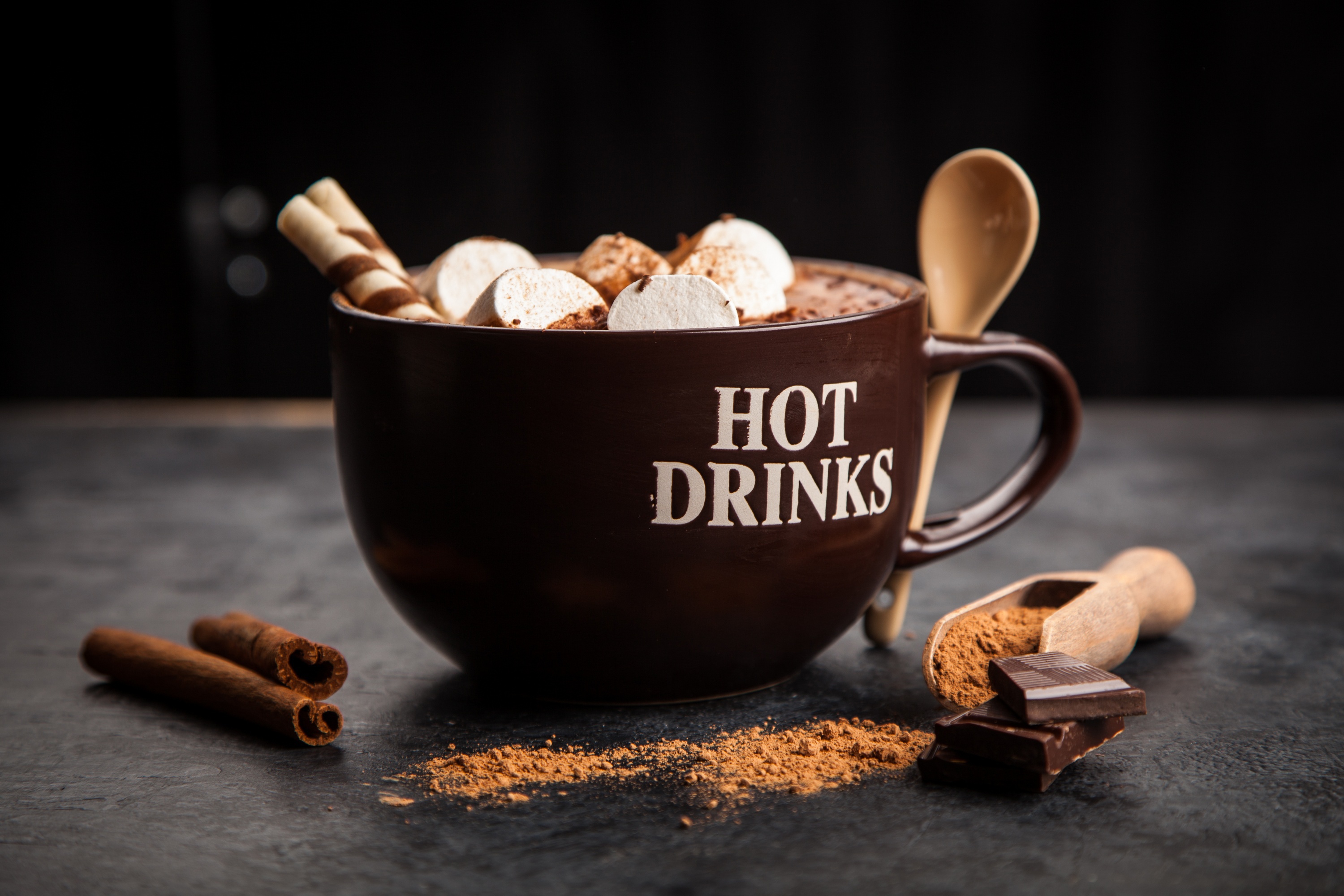 Download mobile wallpaper Food, Chocolate, Still Life, Cup, Drink, Marshmallow, Hot Chocolate for free.