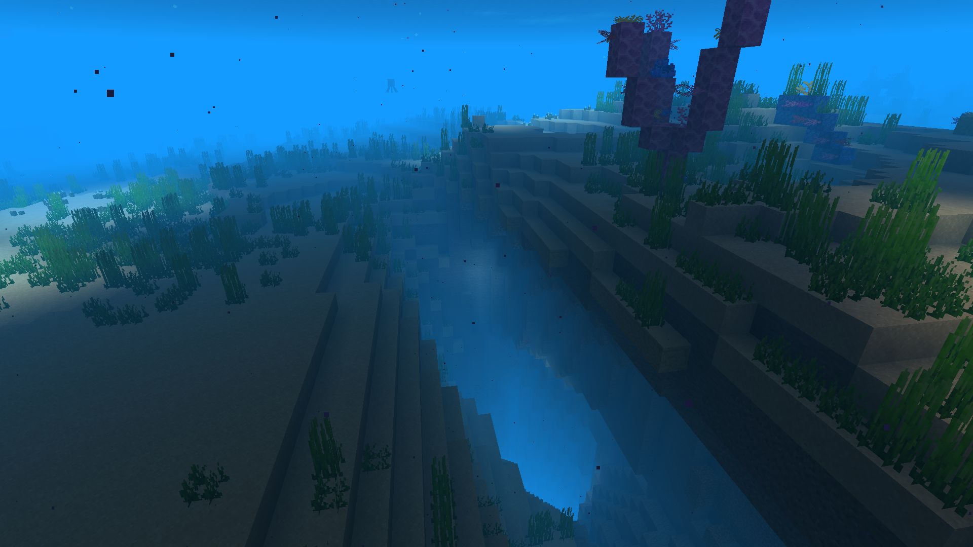 Free download wallpaper Minecraft, Ocean, Cave, Underwater, Coral Reef, Video Game on your PC desktop