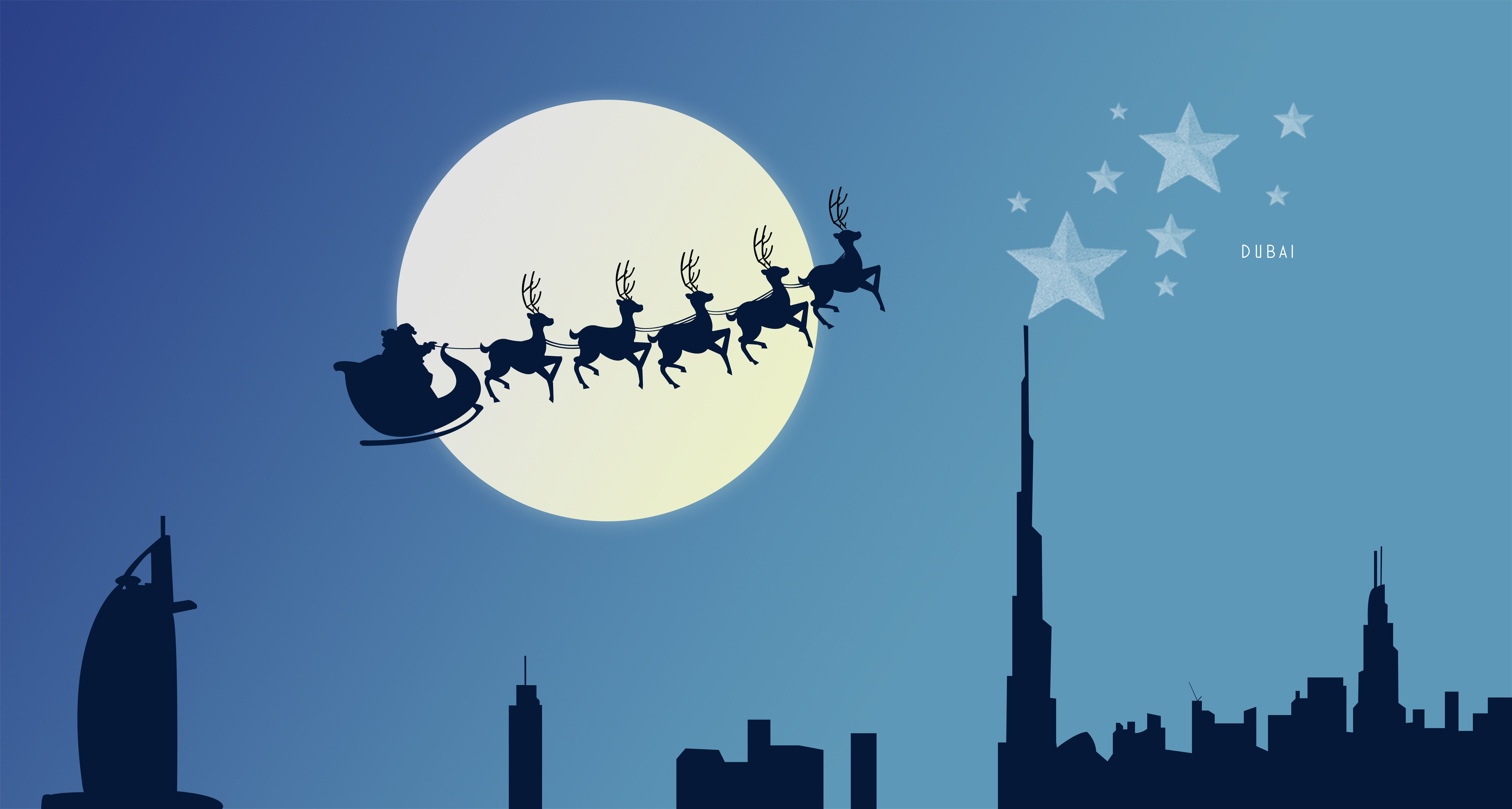 Download mobile wallpaper Christmas, Holiday, Sleigh, Reindeer for free.