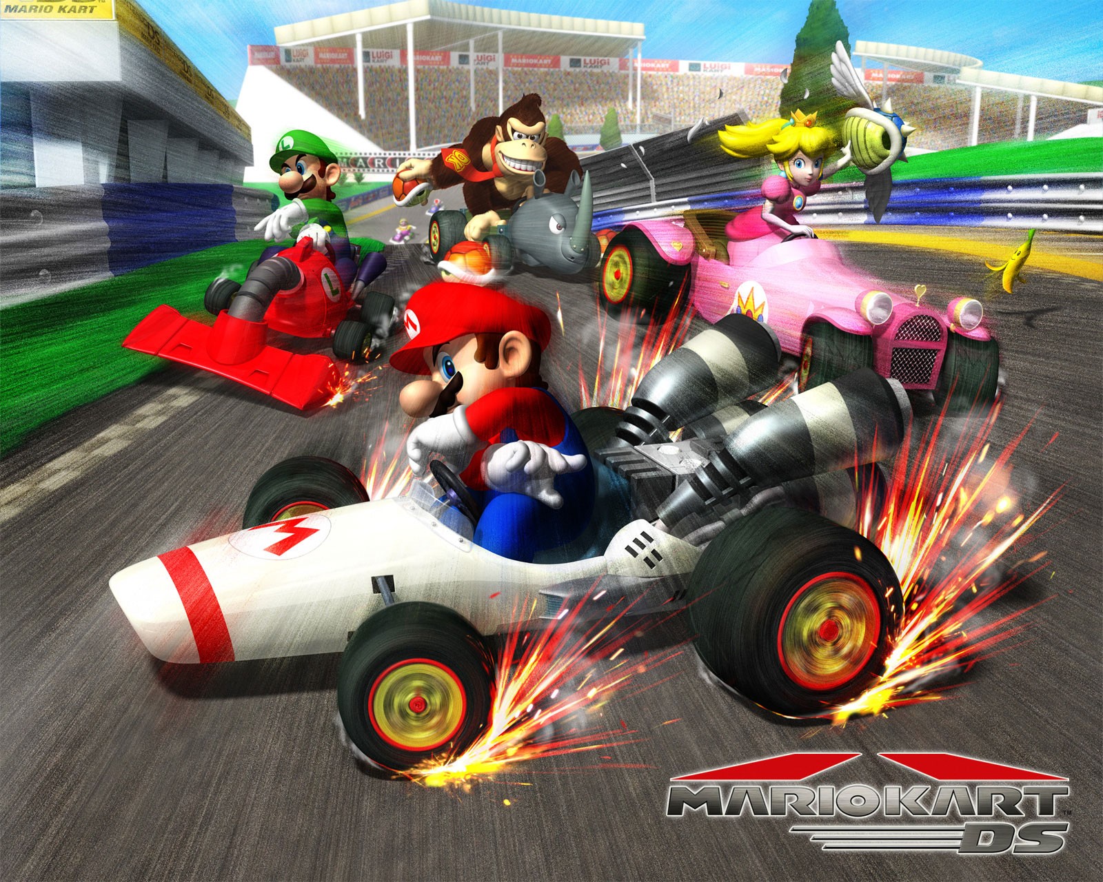 Melhores papéis de parede de Mario Kart Ds para tela do telefone