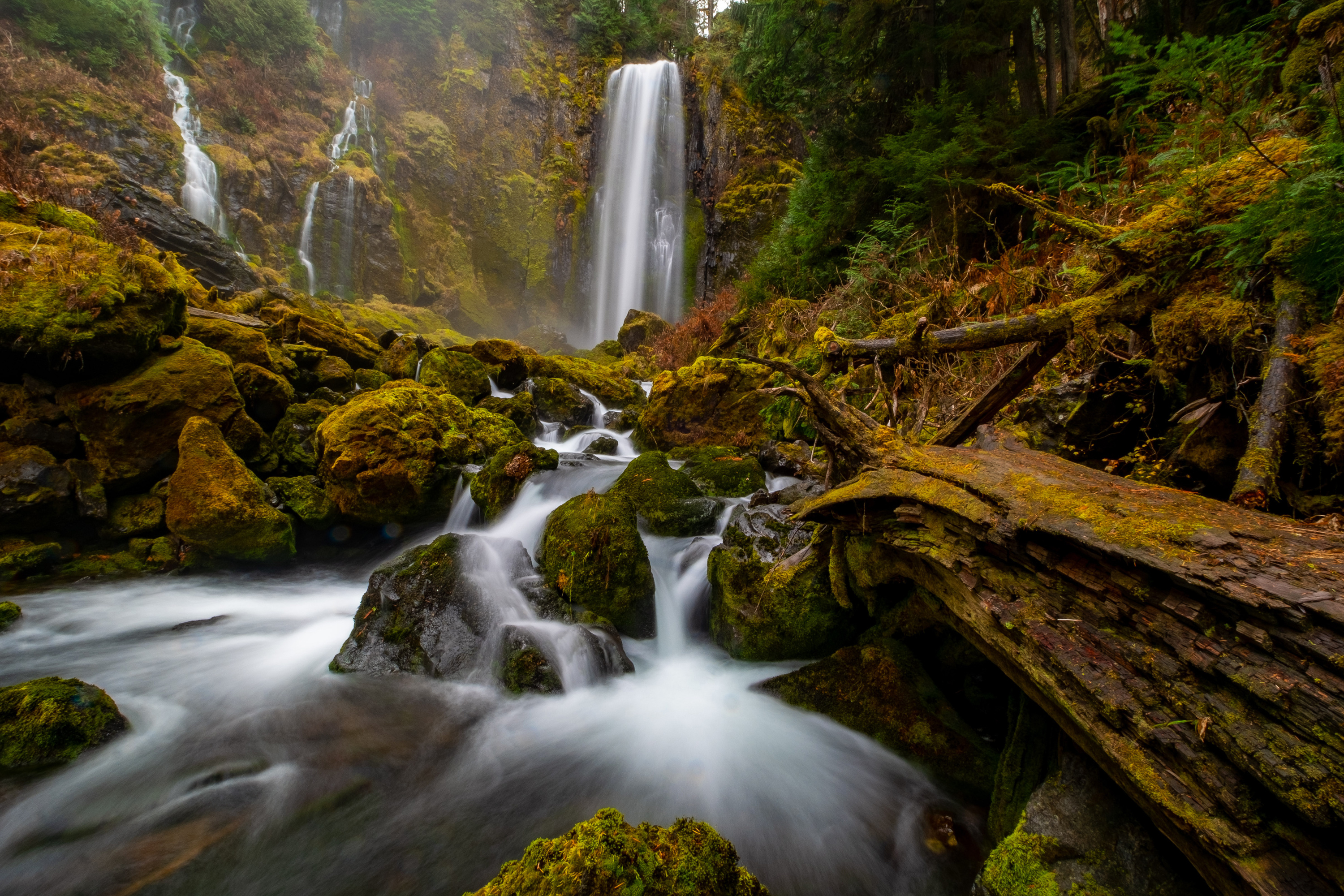 Free download wallpaper Waterfalls, Waterfall, Forest, Earth, Stream on your PC desktop