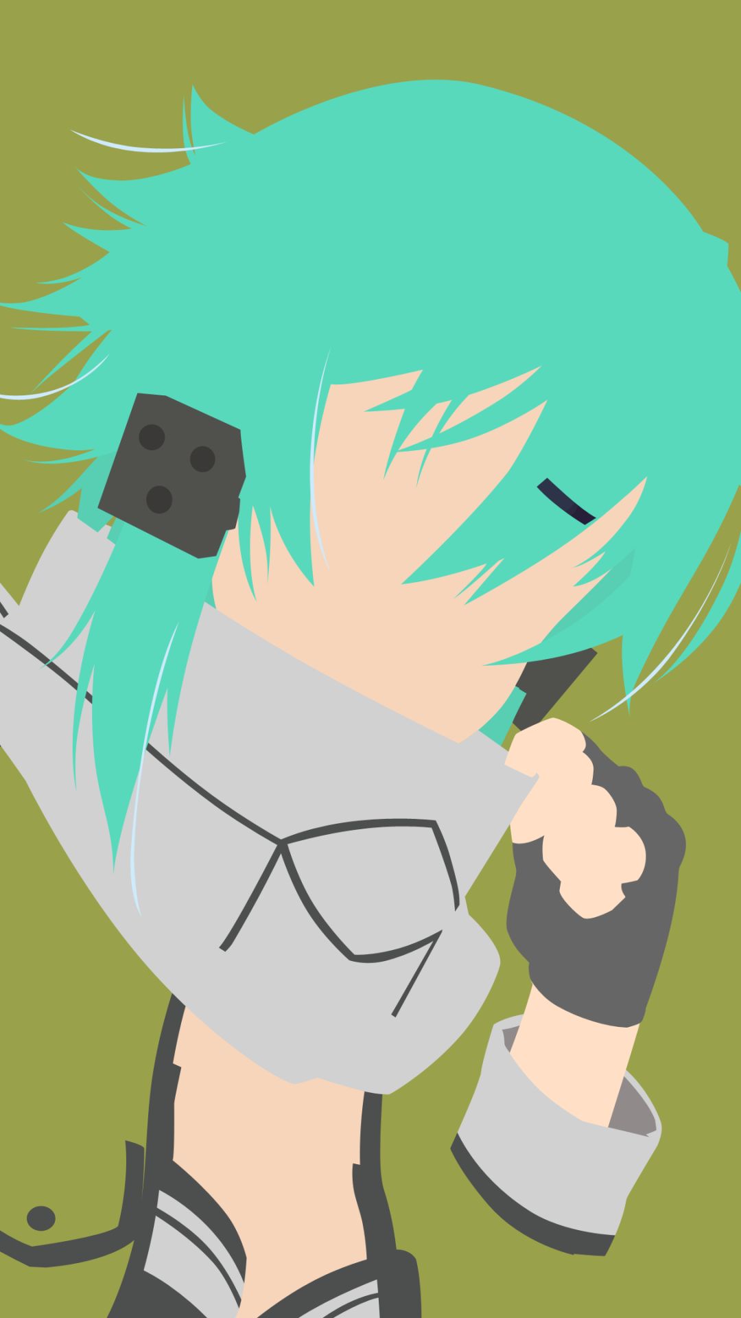 Handy-Wallpaper Minimalistisch, Animes, Sword Art Online, Schwertkunst Online Ii, Sinon (Schwertkunst Online), Shino Asada kostenlos herunterladen.