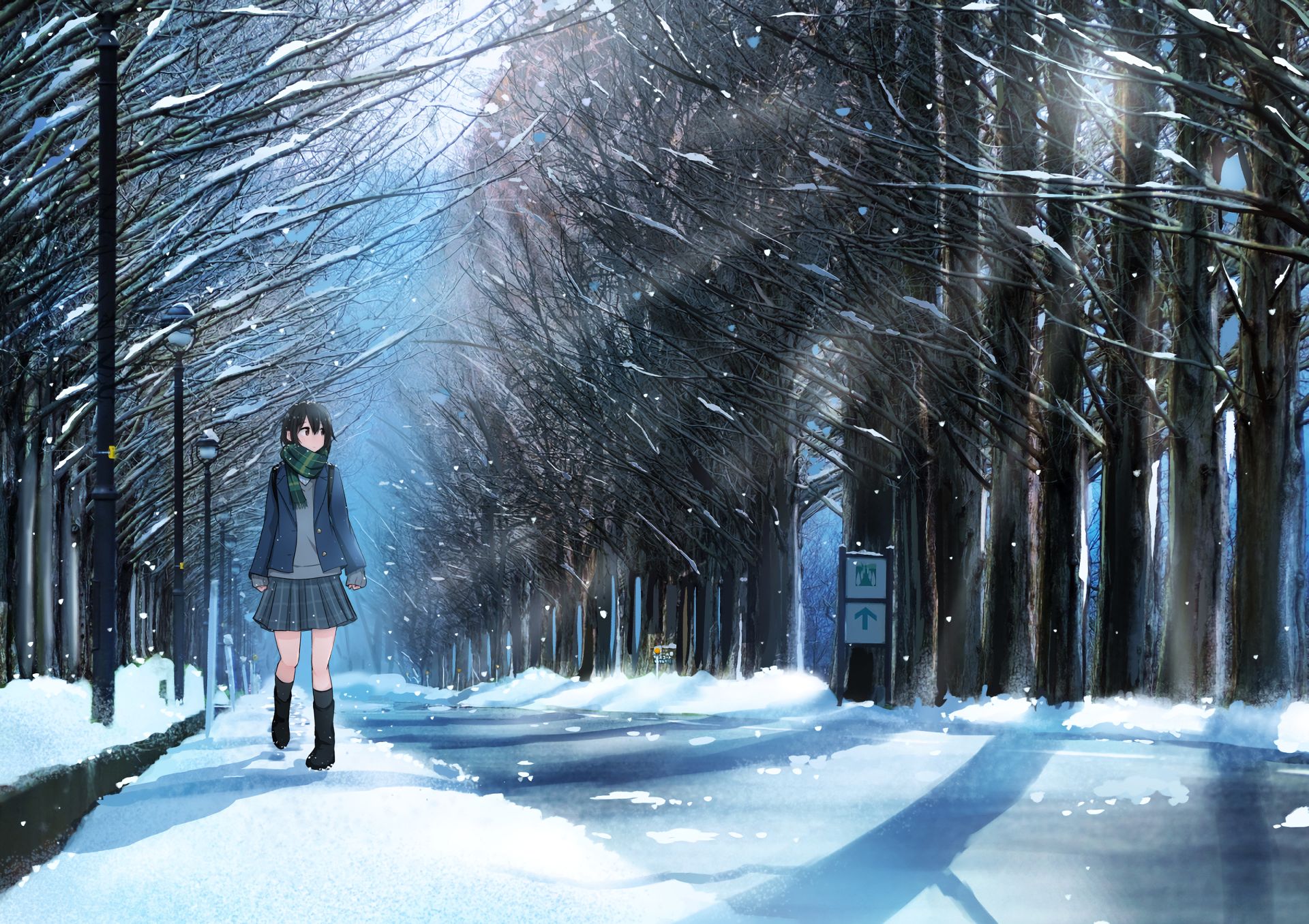 Download mobile wallpaper Anime, Winter for free.