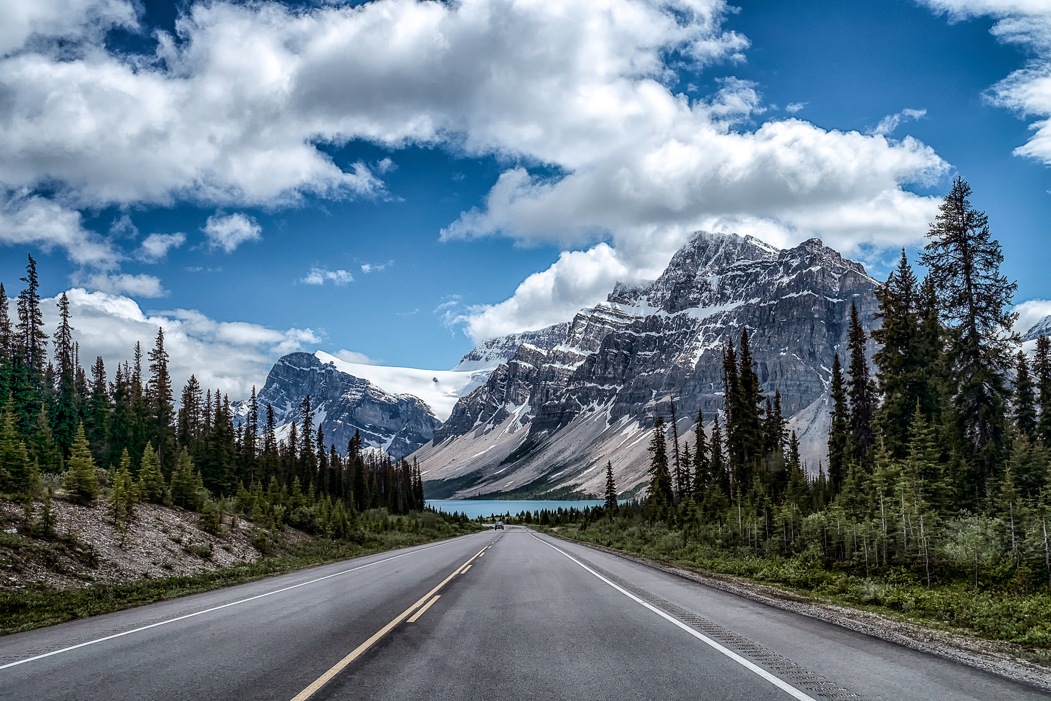 Baixar papel de parede para celular de Paisagem, Montanha, Estrada, Nuvem, Feito Pelo Homem gratuito.