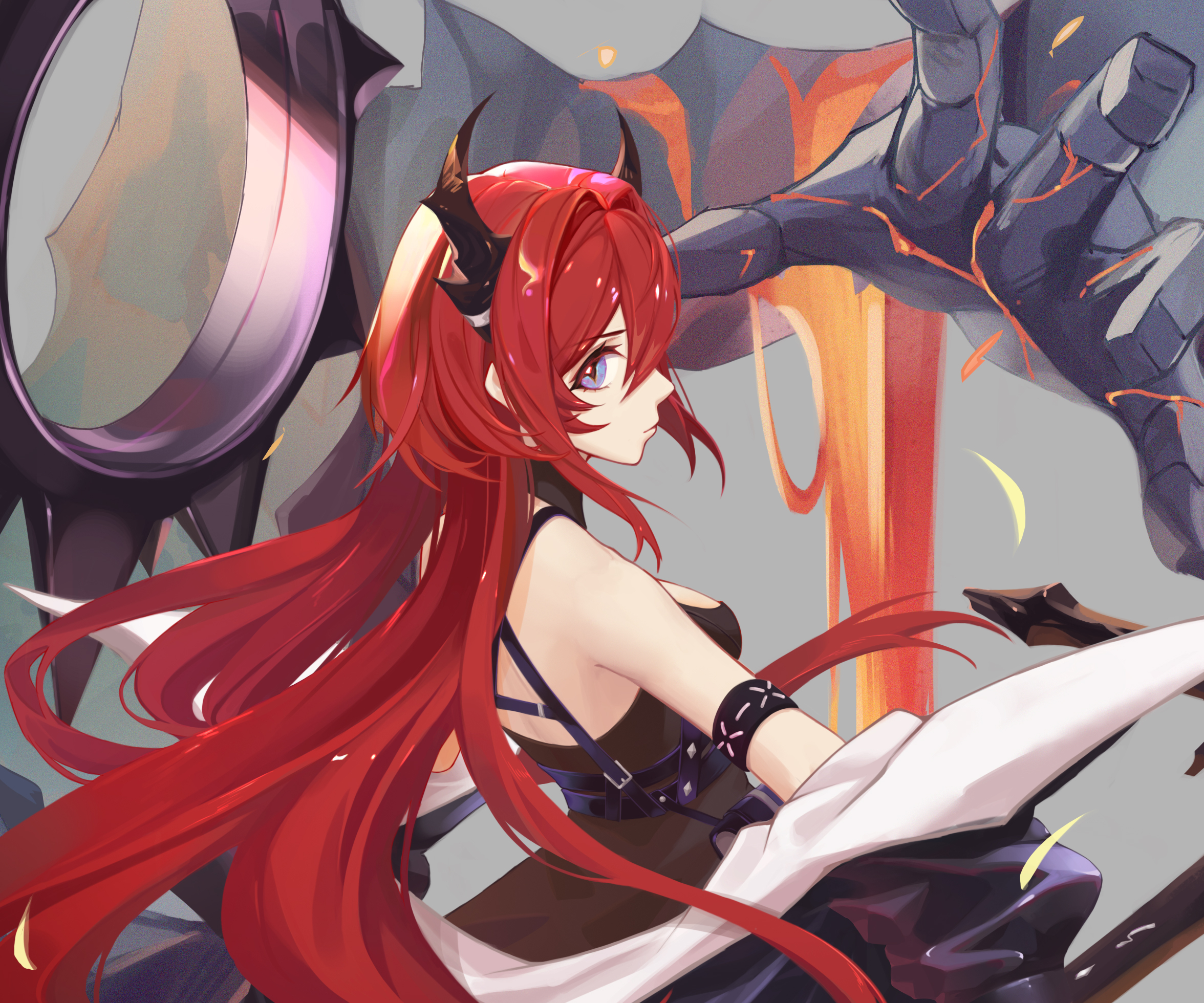 Free download wallpaper Video Game, Red Hair, Arknights, Surtr (Arknights) on your PC desktop