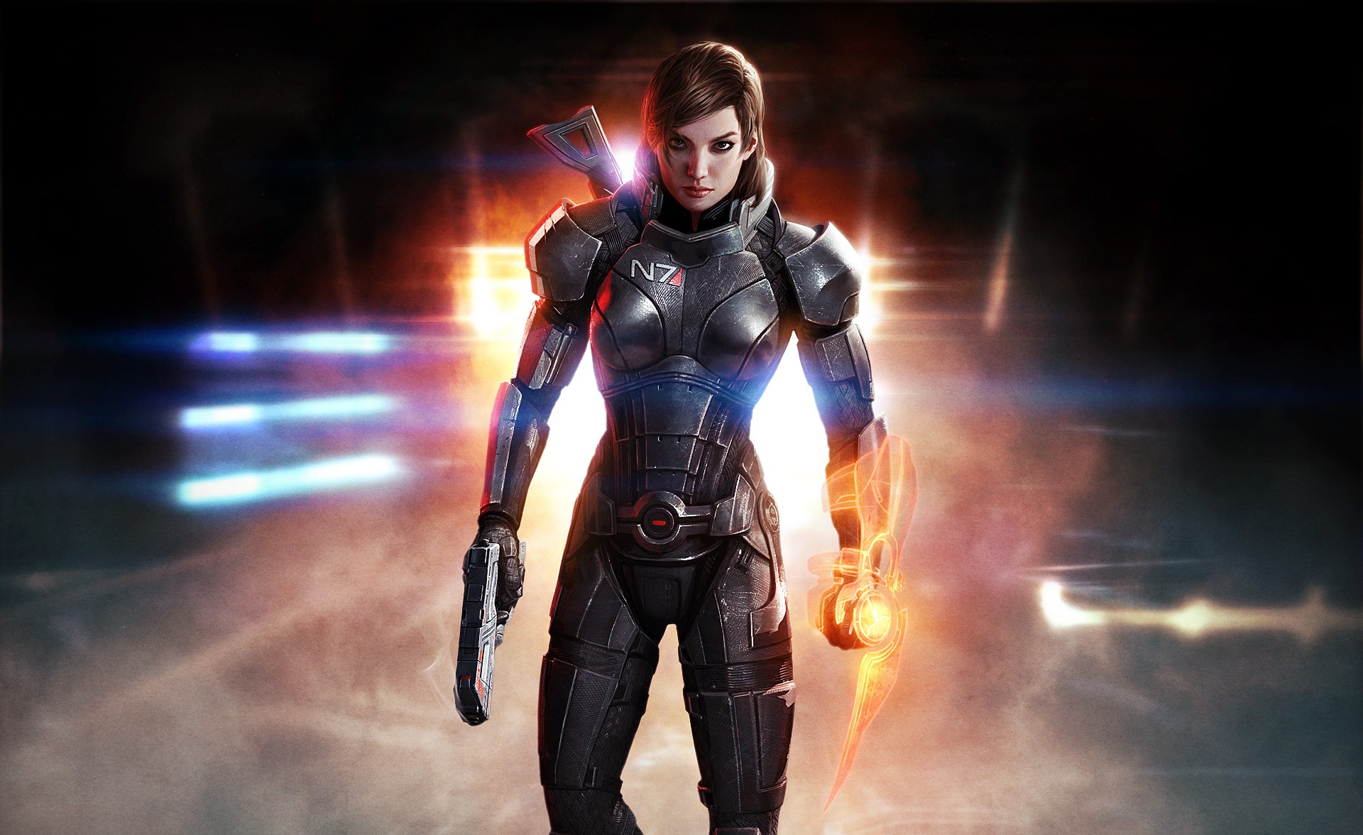 Handy-Wallpaper Mass Effect, Computerspiele, Mass Effect 3, Kommandant Shepard kostenlos herunterladen.