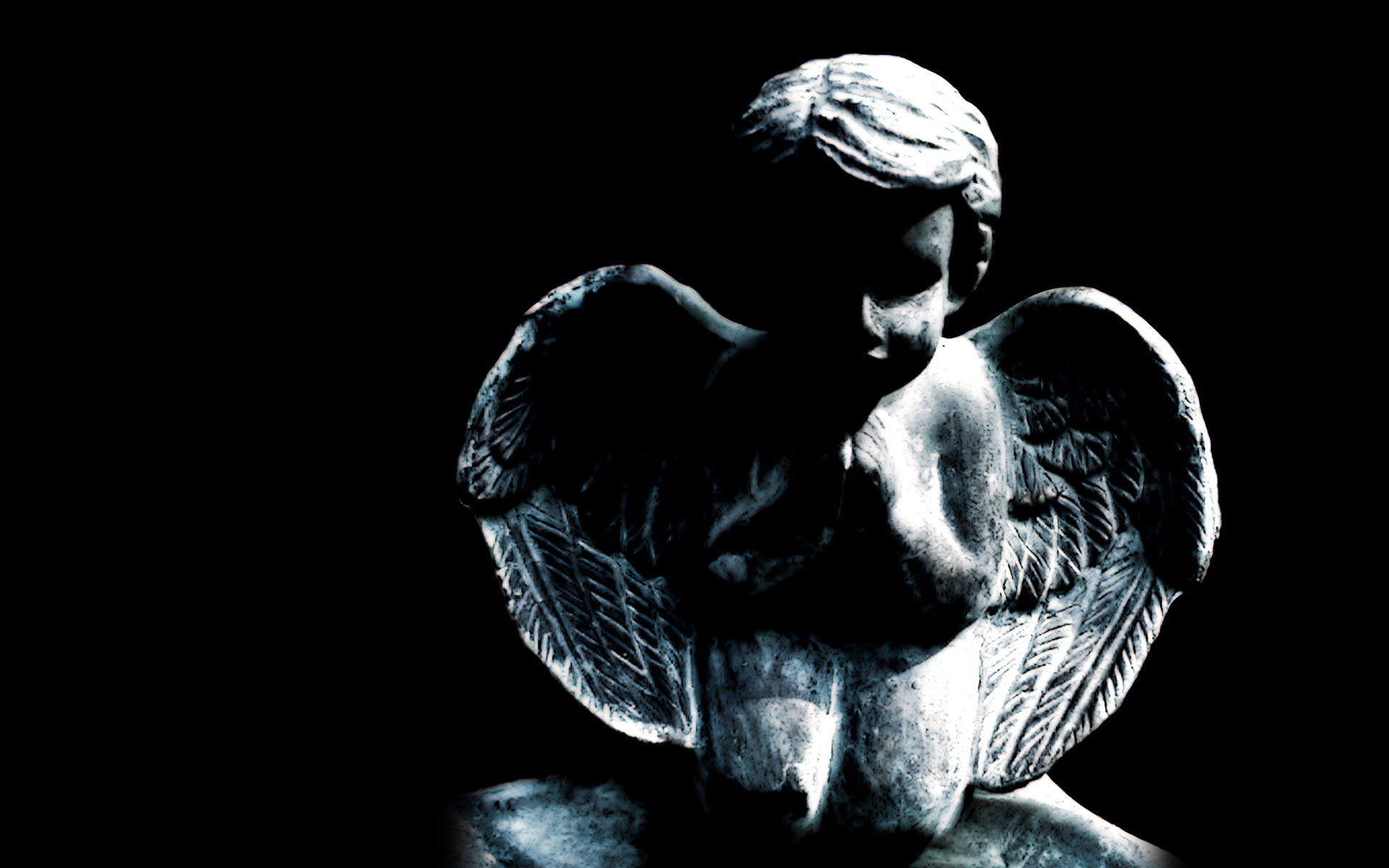 Завантажити шпалери Статуя Херувима на телефон безкоштовно