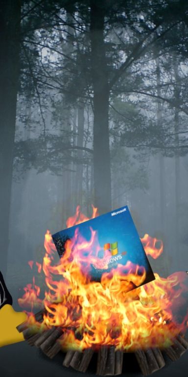 Desktop wallpaper: Windows, Linux, Technology, Fog, Devil 4K free ...