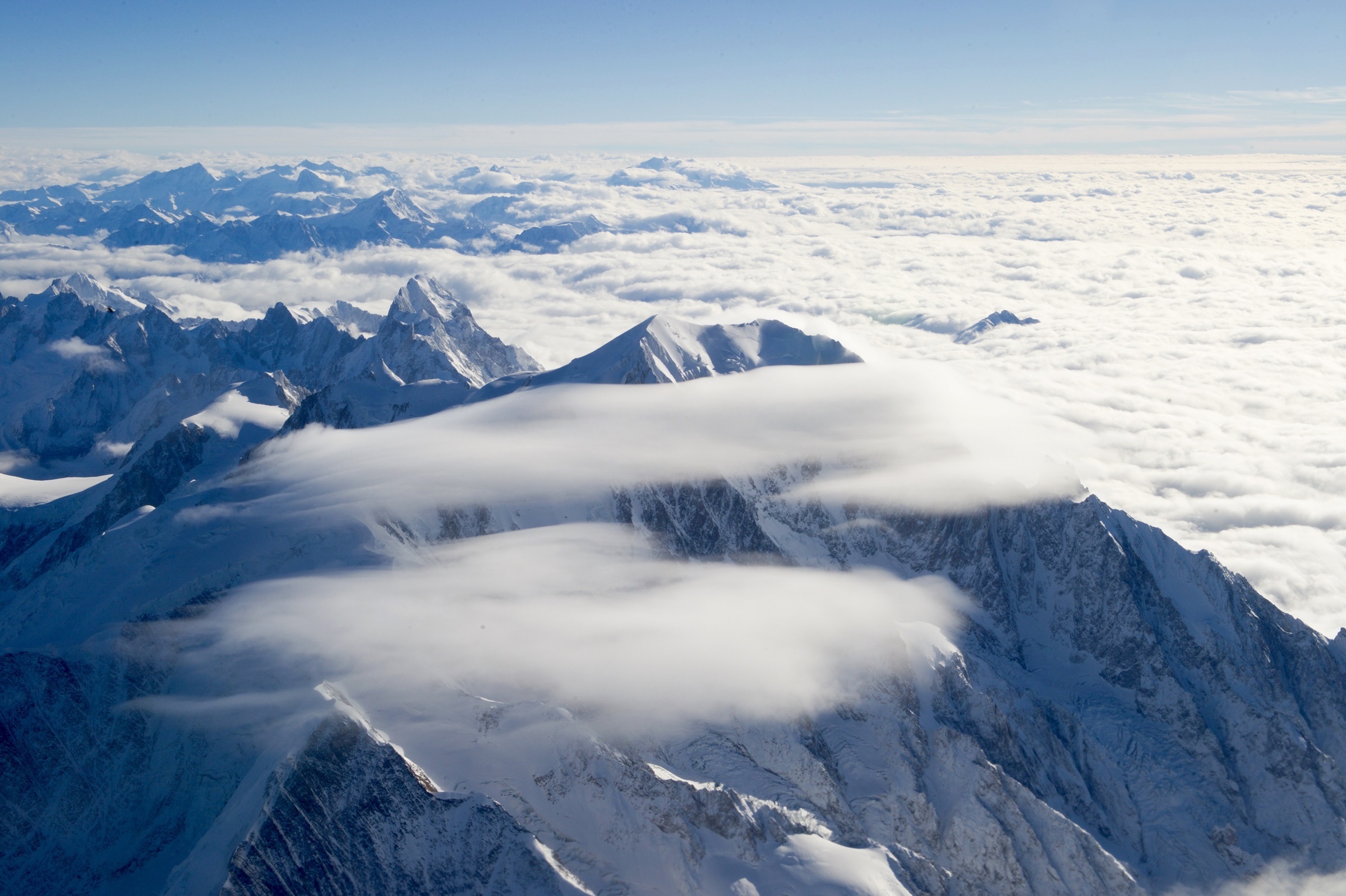 nature, earth, alps mountain, aerial, alps, cloud, france, mountain, peak, snow, winter, mountains