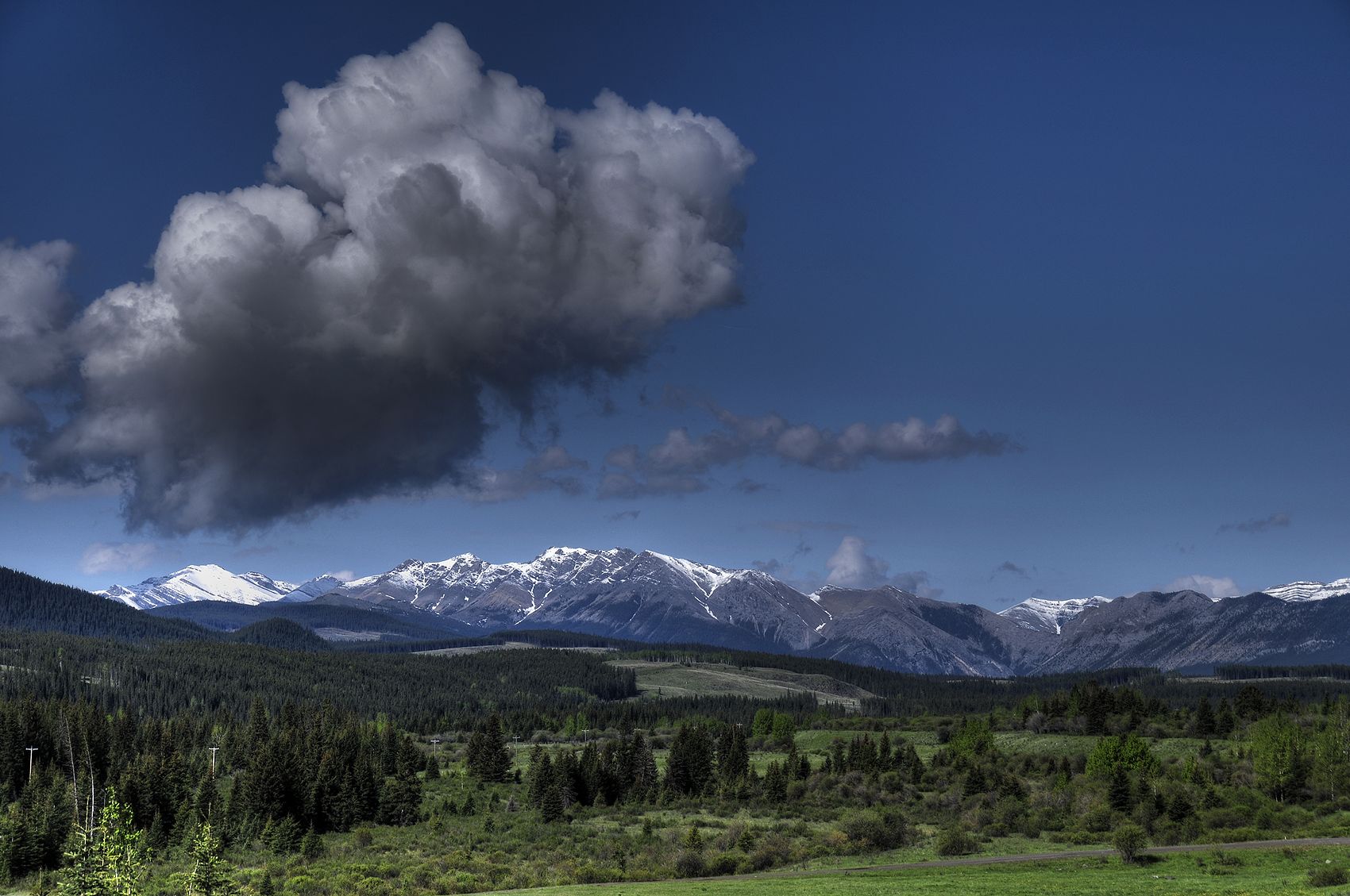Free download wallpaper Landscape, Sky, Snow, Mountain, Forest, Earth, Cloud on your PC desktop