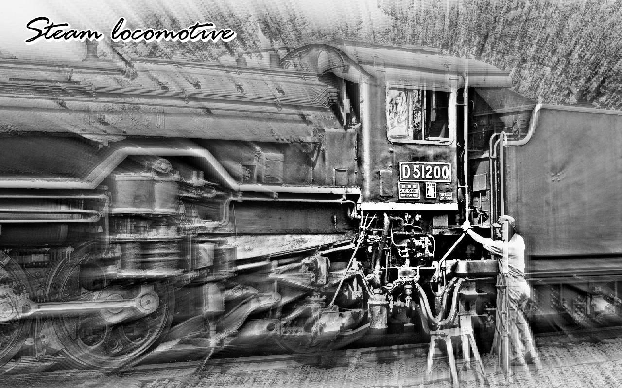 Download mobile wallpaper Train, Photography, Black & White for free.