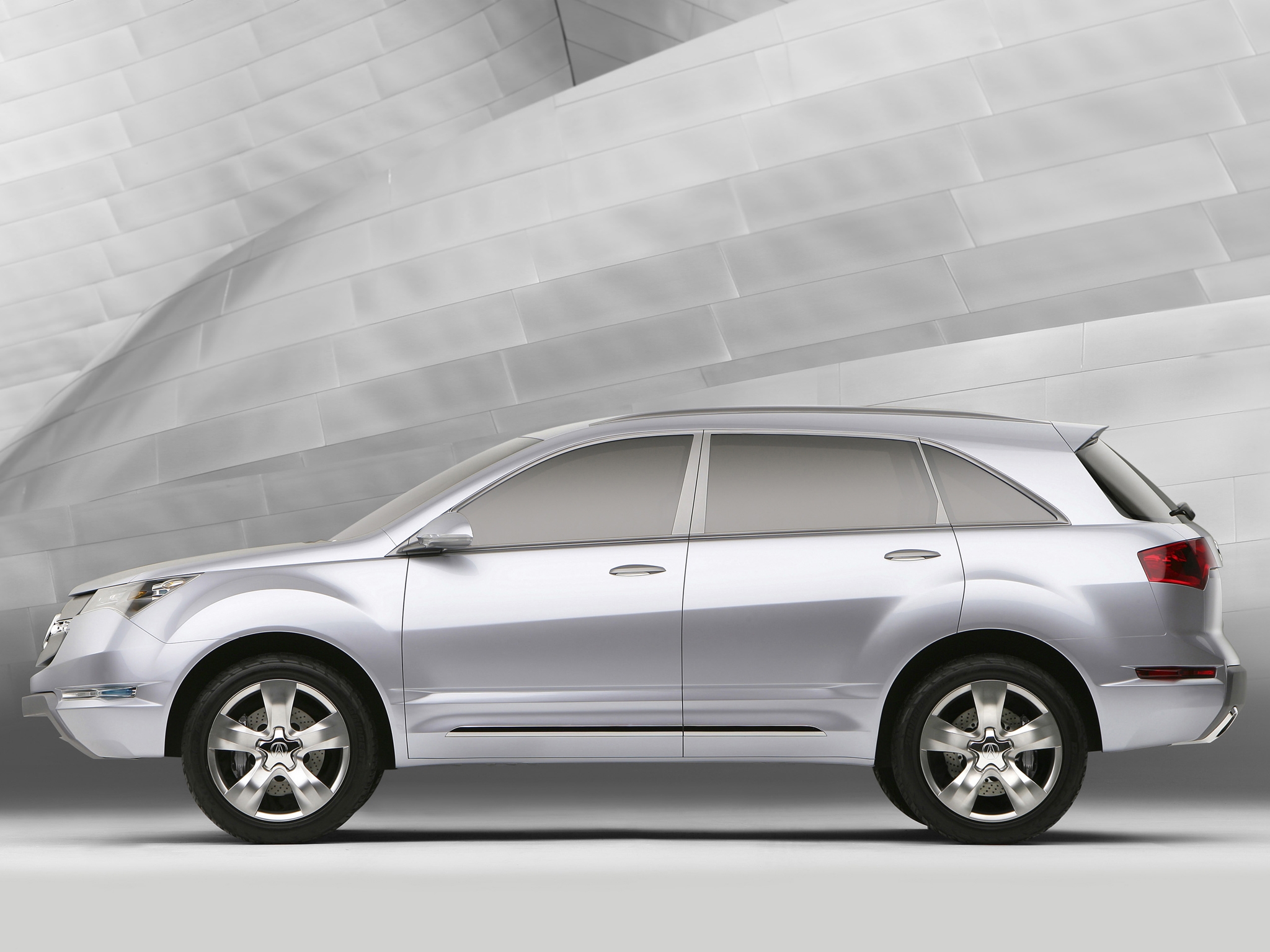 acura, cars, white, jeep, concept, side view, style, concept car, 2006, mdx