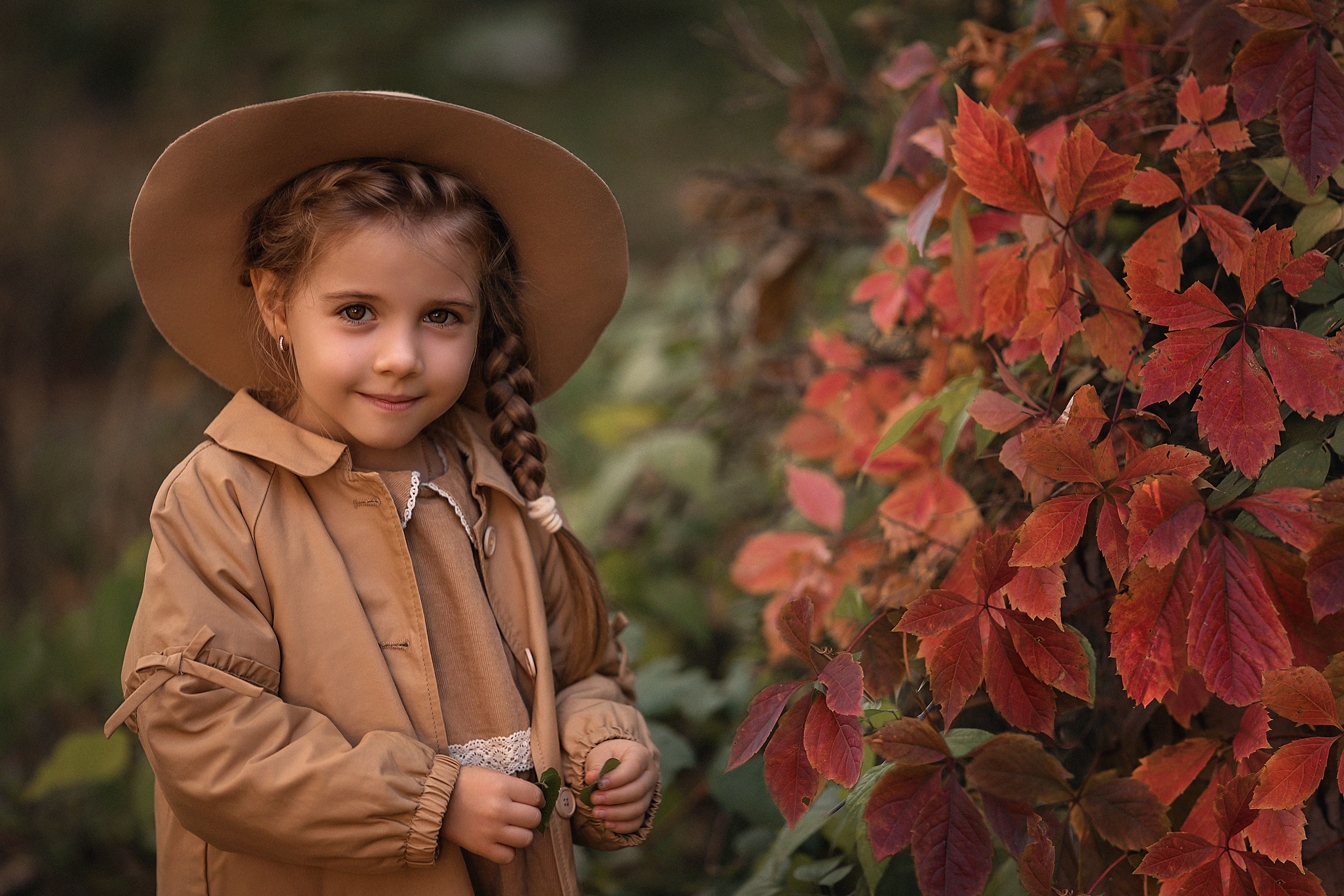 Free download wallpaper Child, Hat, Photography, Braid, Little Girl on your PC desktop