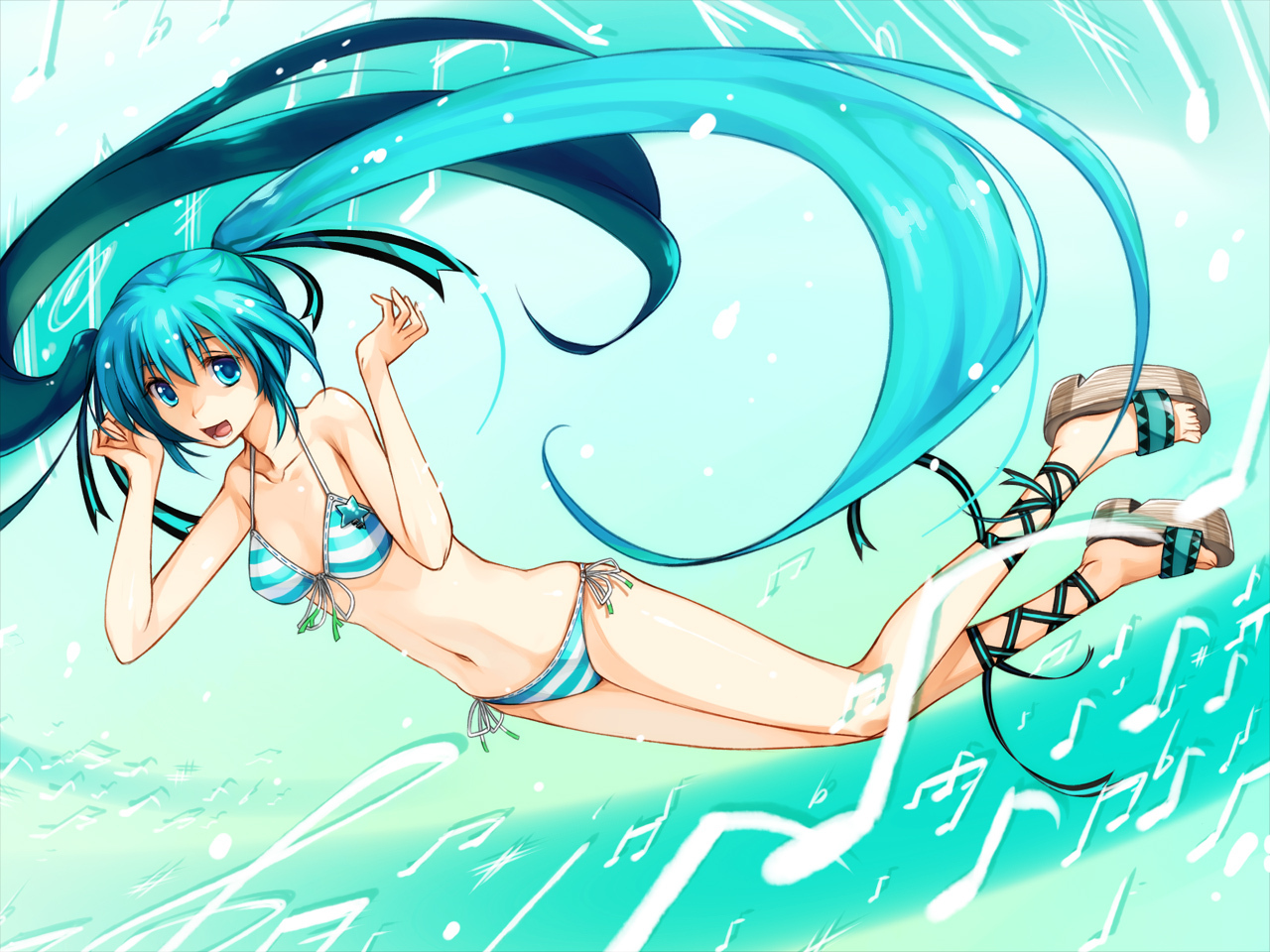 Laden Sie das Vocaloid, Hatsune Miku, Animes-Bild kostenlos auf Ihren PC-Desktop herunter