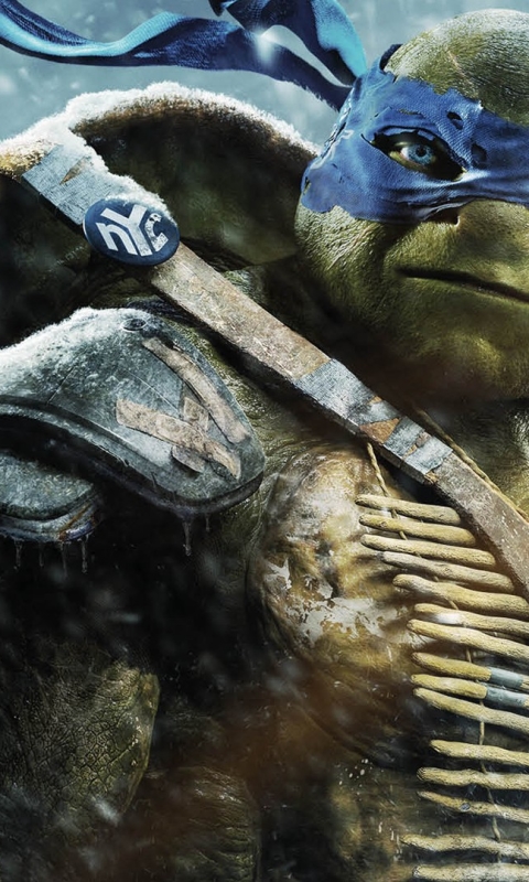 Descarga gratuita de fondo de pantalla para móvil de Tortugas Ninjas Mutantes Adolescentes, Películas, Las Tortugas Ninja, Leonardo (Tmnt), Ninja Turtles (2014).