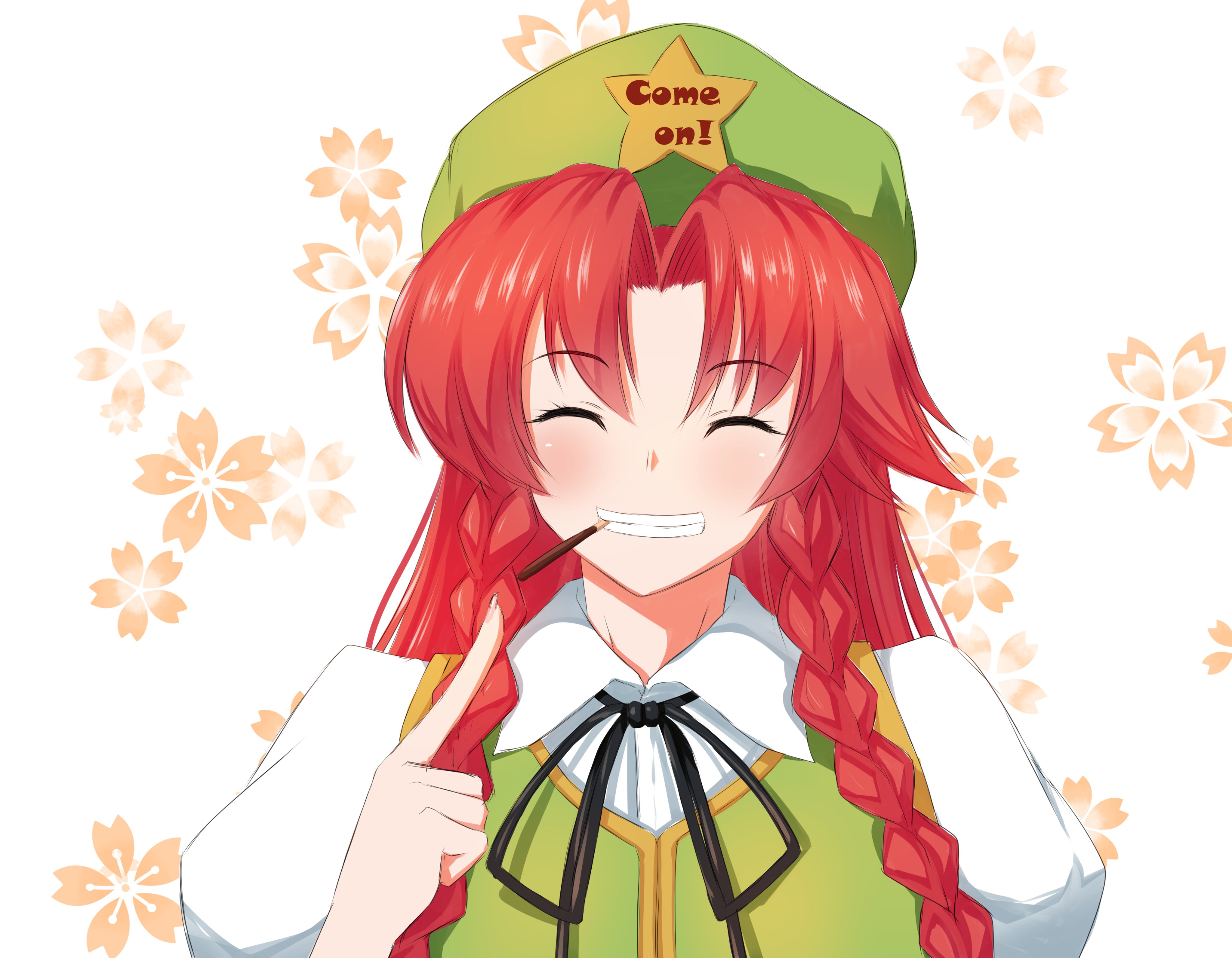 Téléchargez des papiers peints mobile Animé, Touhou, Hong Meiling gratuitement.