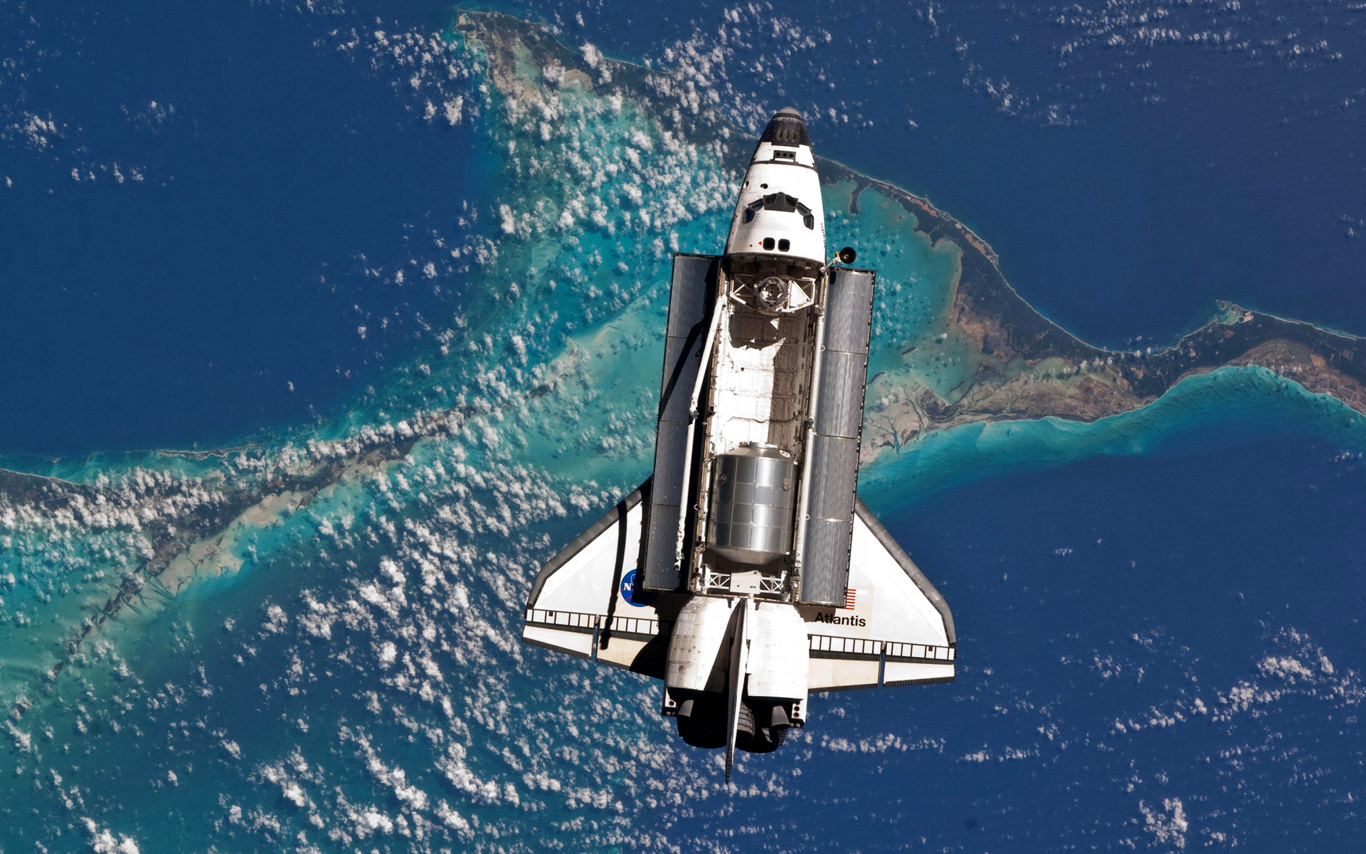 space shuttle atlantis, vehicles, from space, nasa, space shuttle, space, space shuttles