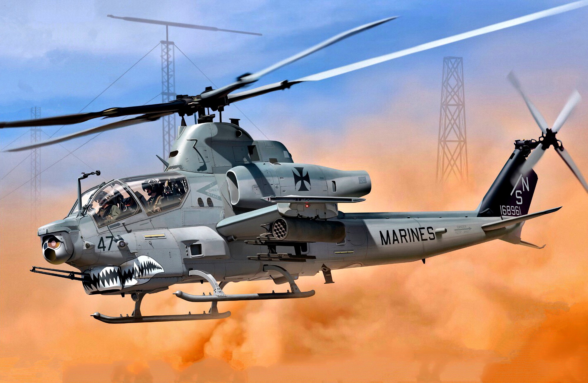 military, bell ah 1z viper, aircraft, attack helicopter, helicopter, military helicopters