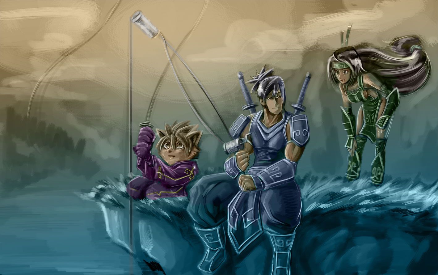 video game, league of legends, akali (league of legends), kennen (league of legends), shen (league of legends)
