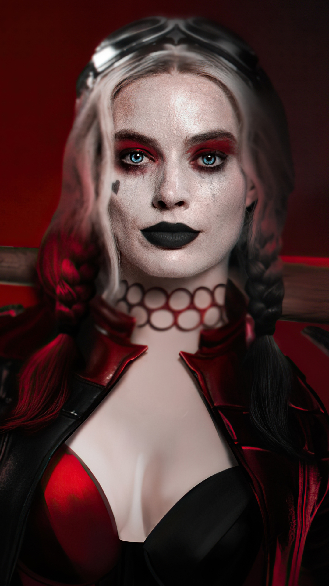 Download mobile wallpaper Blue Eyes, Movie, Harley Quinn, Dc Comics, Harleen Quinzel, Lipstick, Suicide Squad, The Suicide Squad for free.