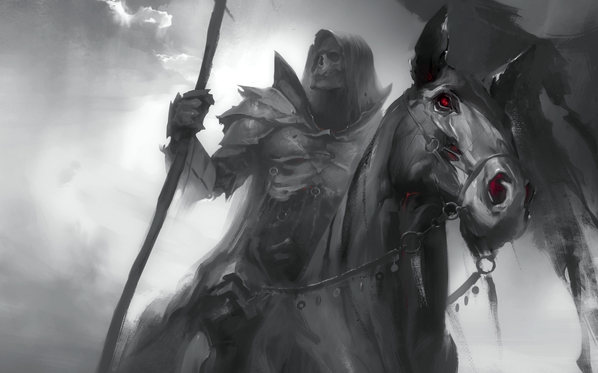 Free download wallpaper Death, Horse, Skull, Video Game, Dark Souls on your PC desktop