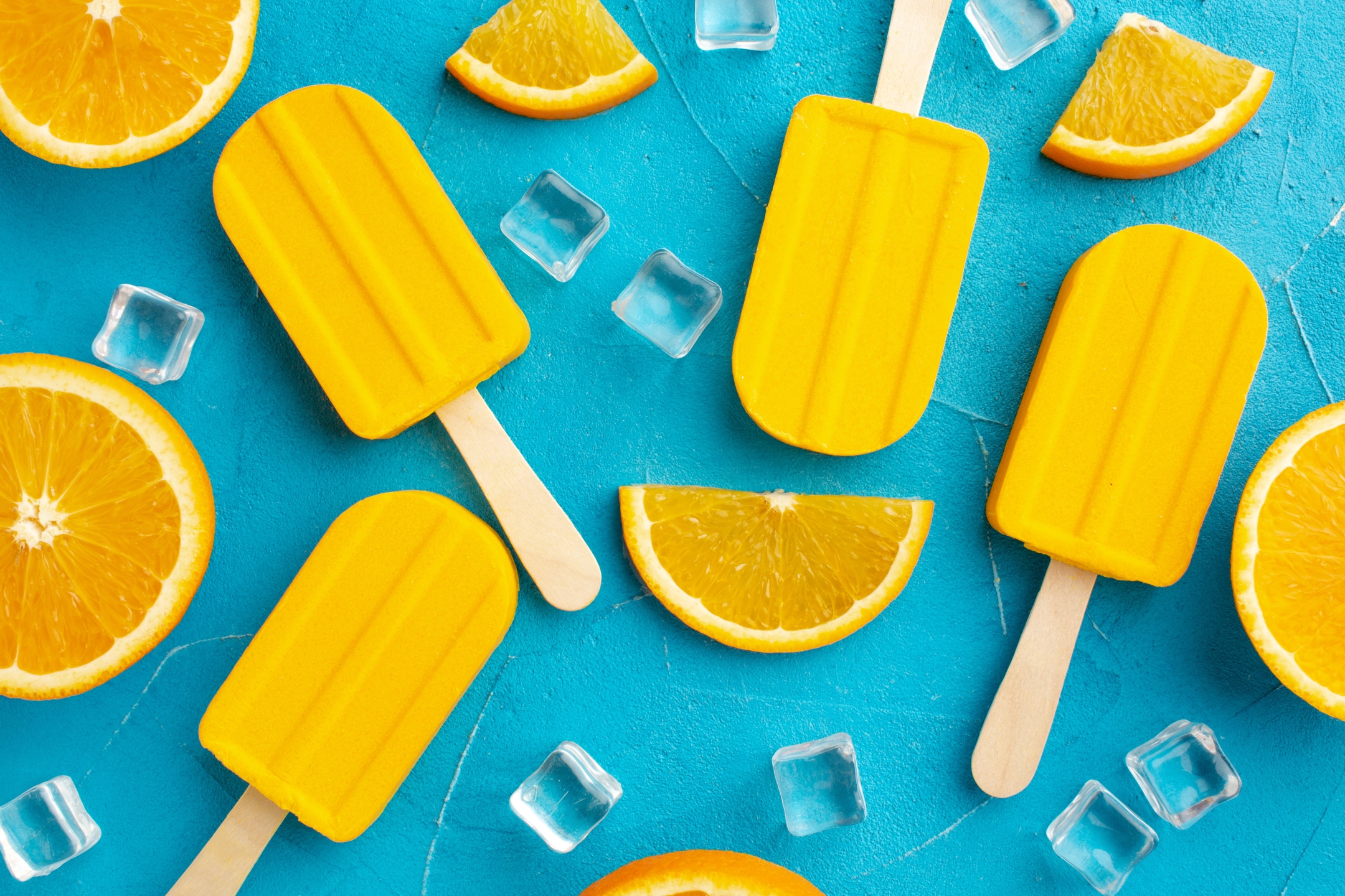 Download mobile wallpaper Food, Popsicle, Orange (Fruit) for free.