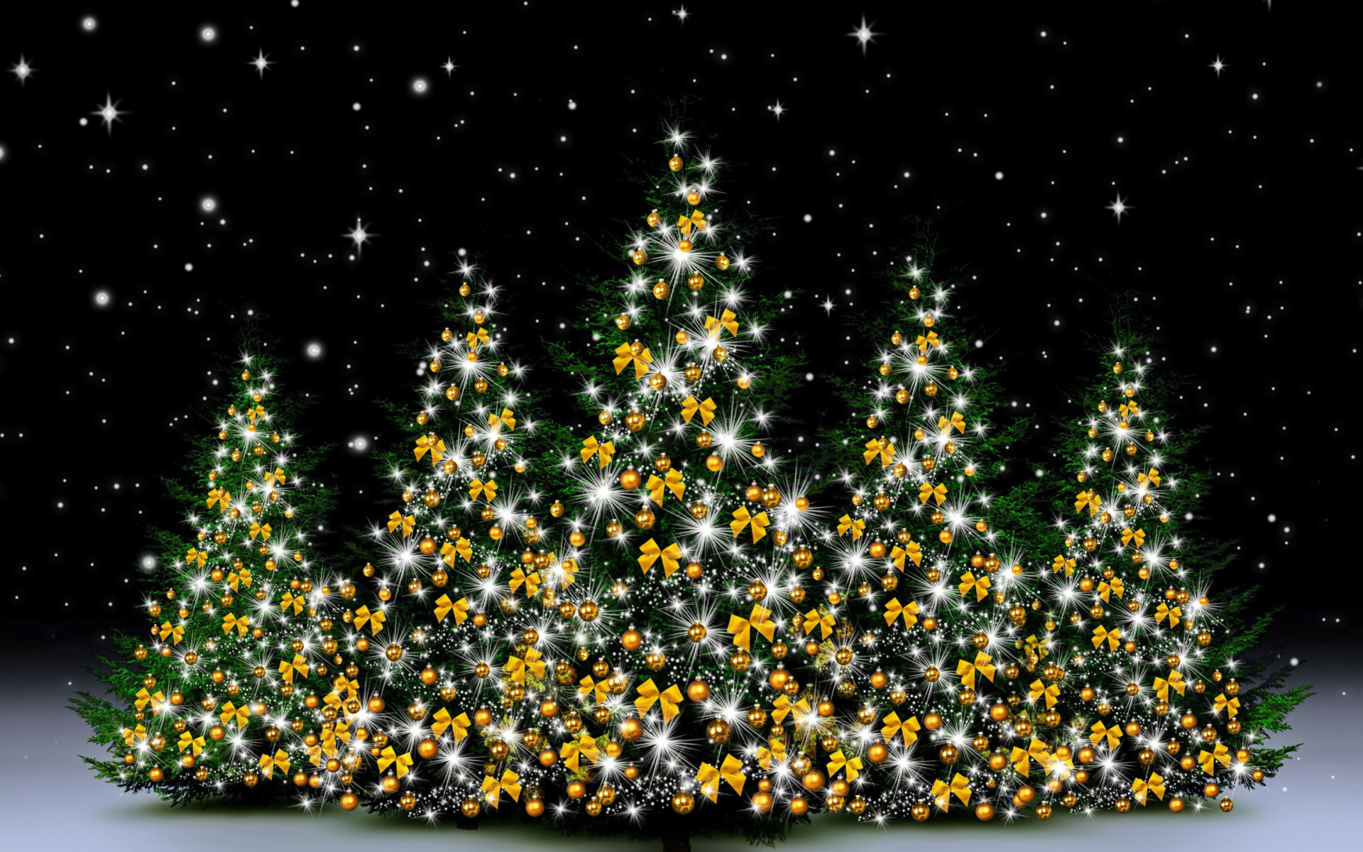 Baixar papel de parede para celular de Natal, Ouro, Fita, Árvore De Natal, Enfeites De Natal, Feriados gratuito.