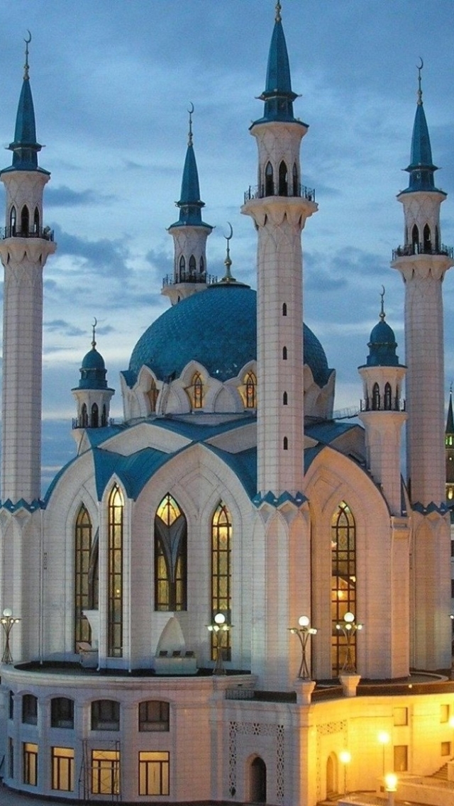 Download mobile wallpaper Russia, Kazan, Religious, Qolşärif Mosque, Mosques for free.