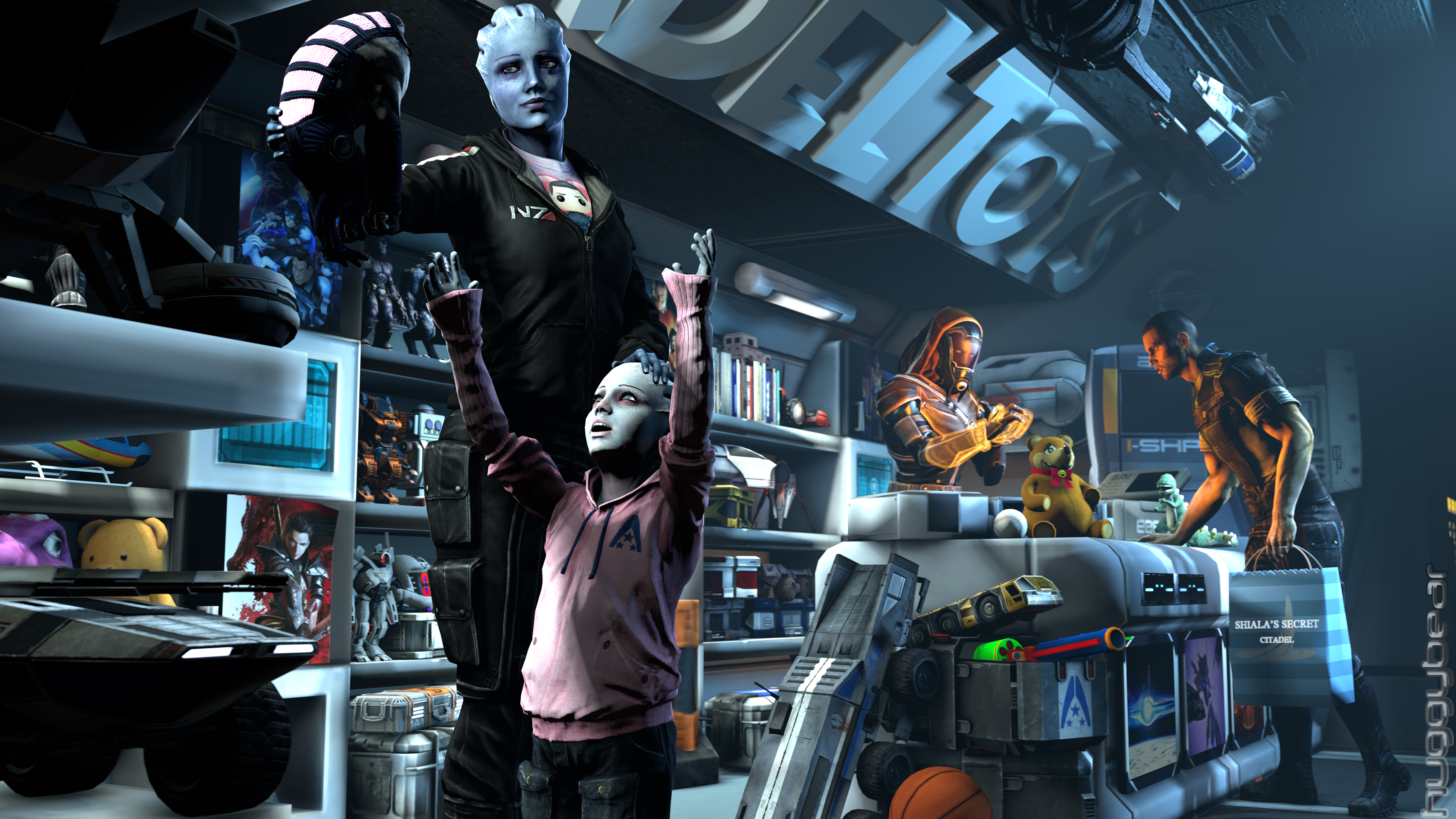 Descarga gratuita de fondo de pantalla para móvil de Mass Effect, Videojuego, Comandante Shepard, Liara T'soni.