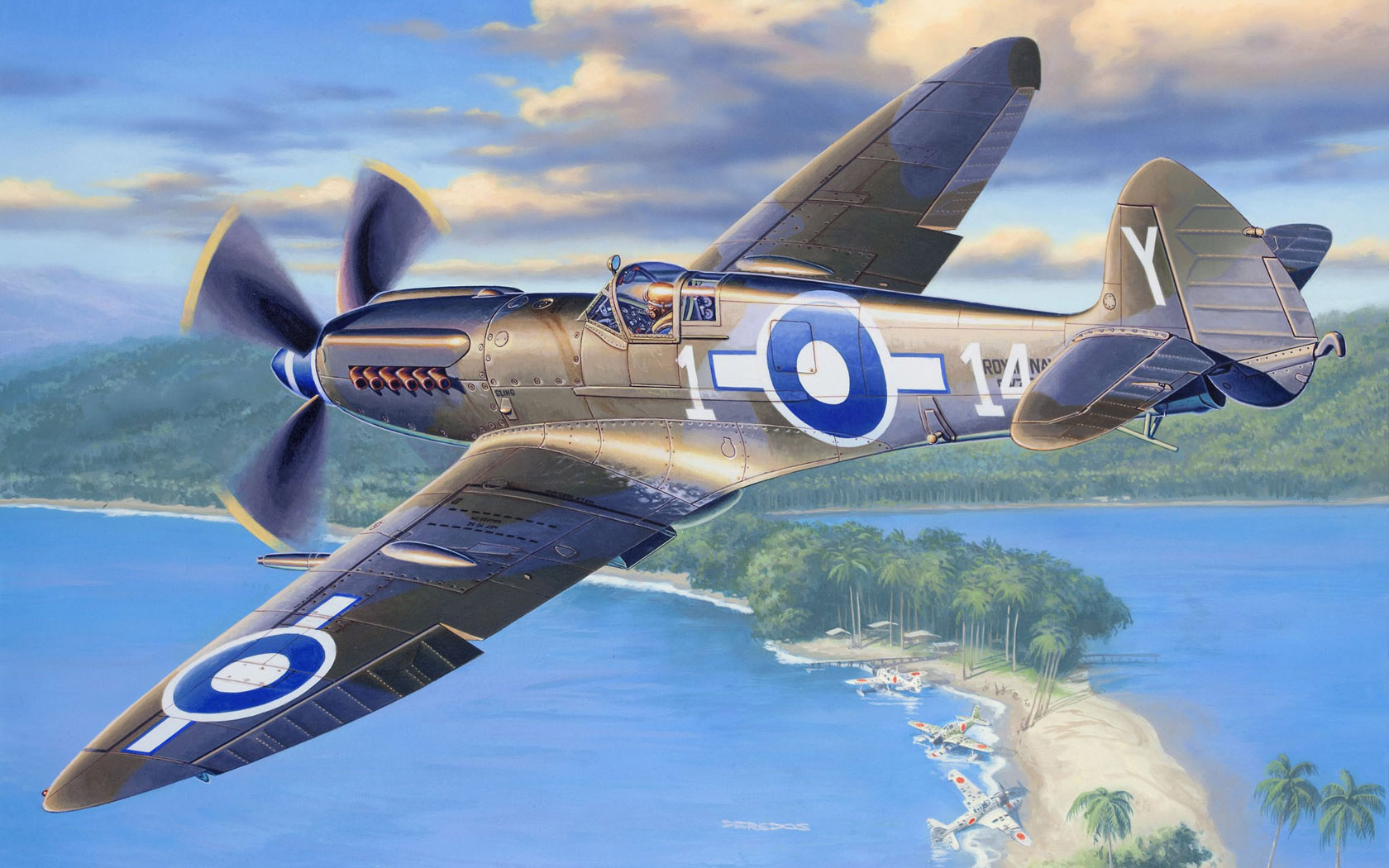 Baixar papéis de parede de desktop Supermarine Seafire HD