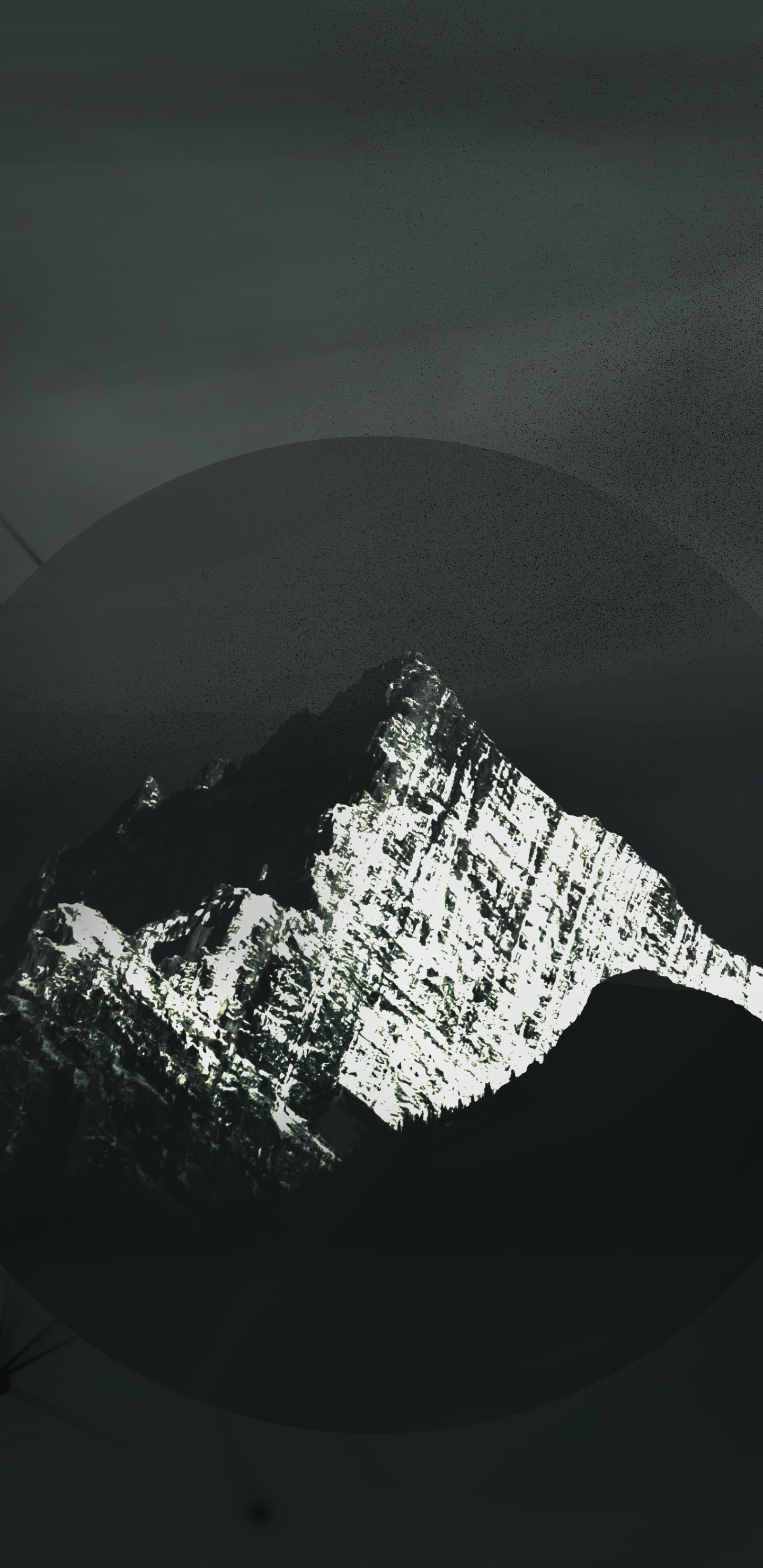 Download mobile wallpaper Abstract, Mountain, Black & White for free.