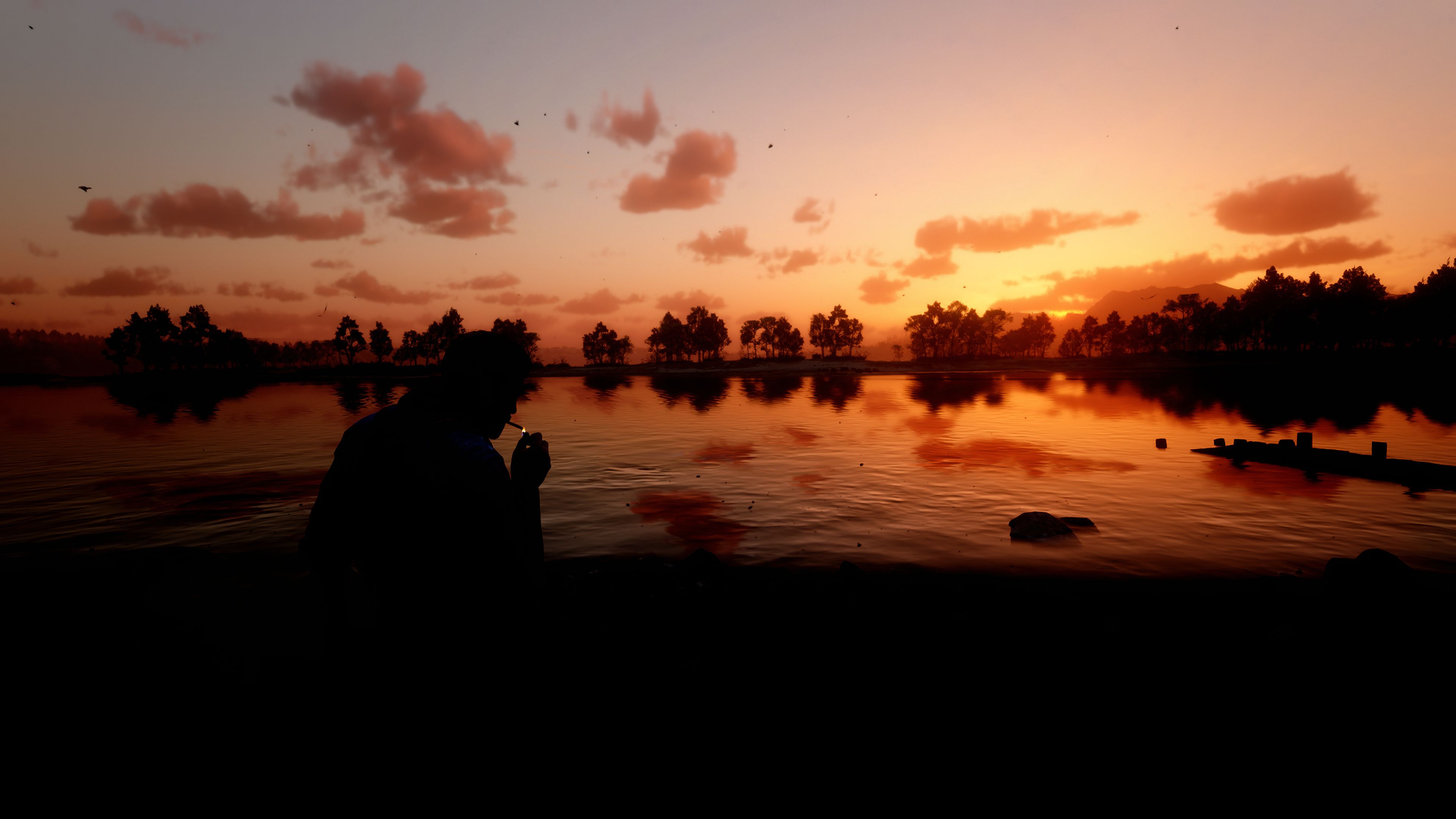 Free download wallpaper Sunset, Video Game, Red Dead Redemption 2, Red Dead on your PC desktop
