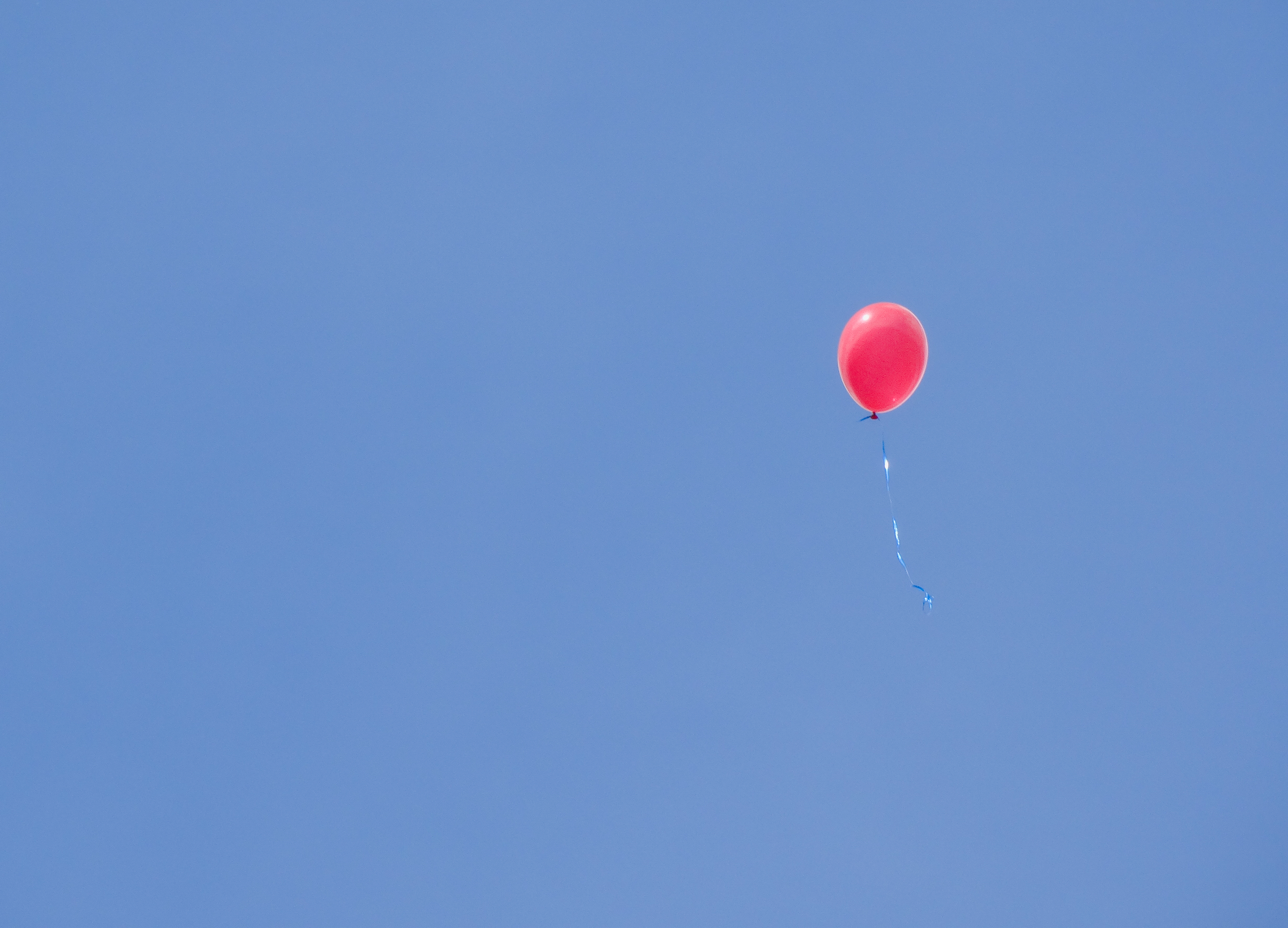 minimalism, flight, sky, balloon, alone, lonely