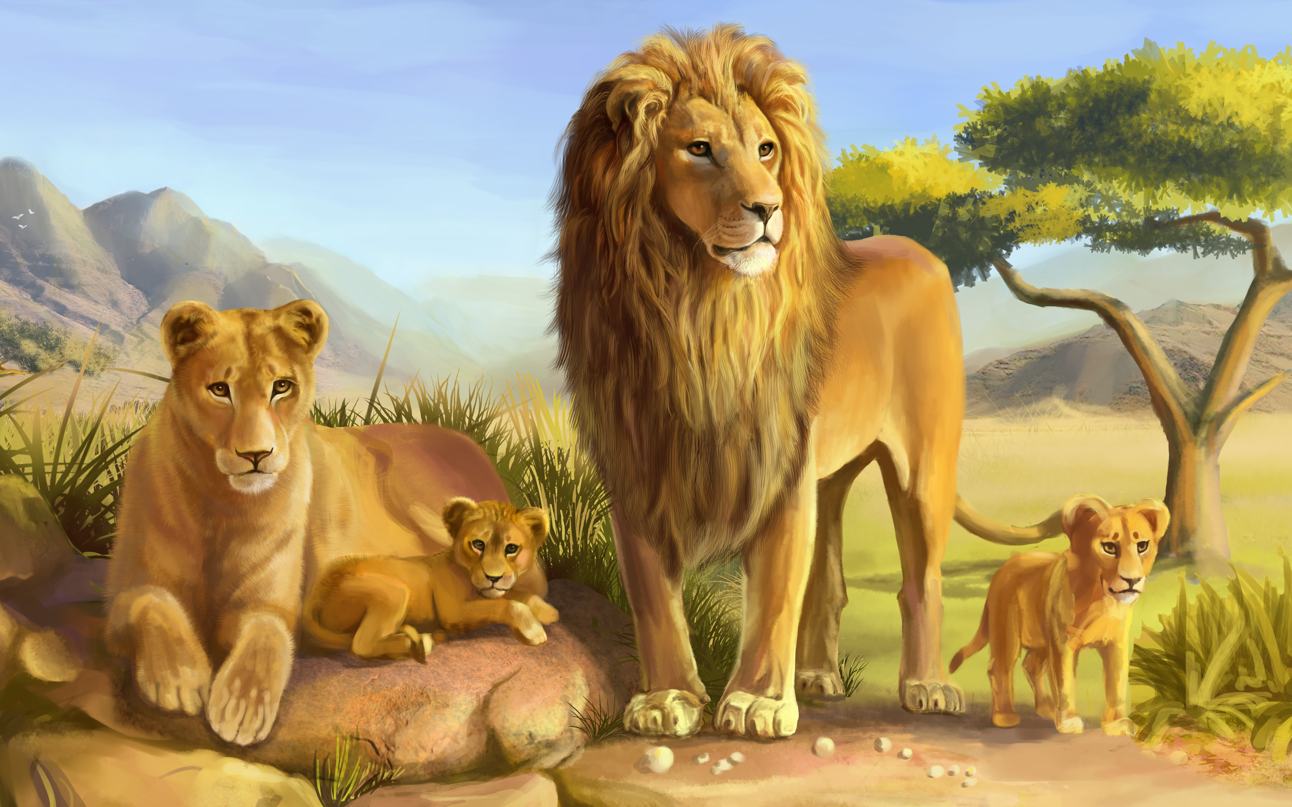 PCデスクトップにライオン, 猫, 動物画像を無料でダウンロード