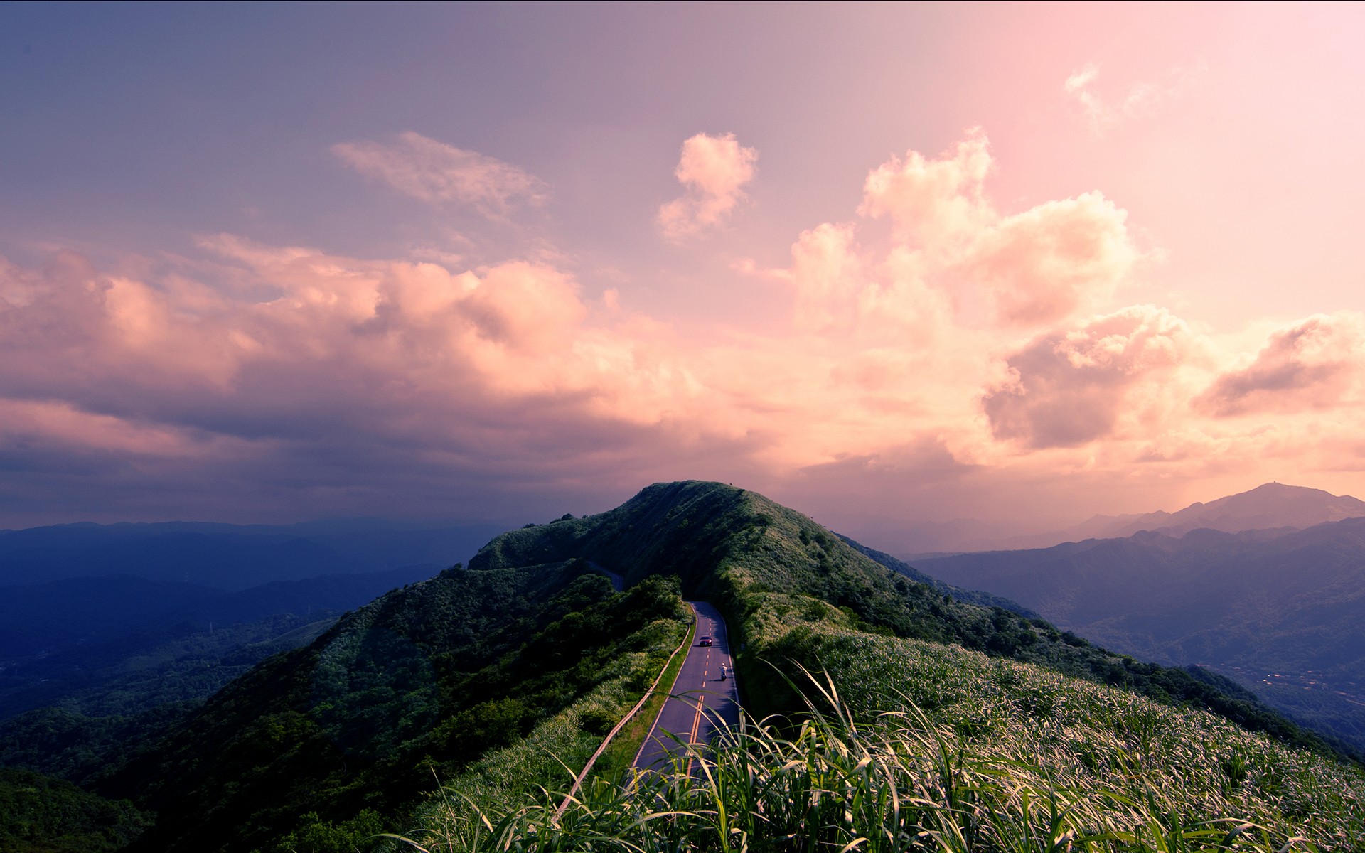 Free download wallpaper Landscape, Sky, Mountains, Mountain, Road, Earth, Cloud, Scenic on your PC desktop