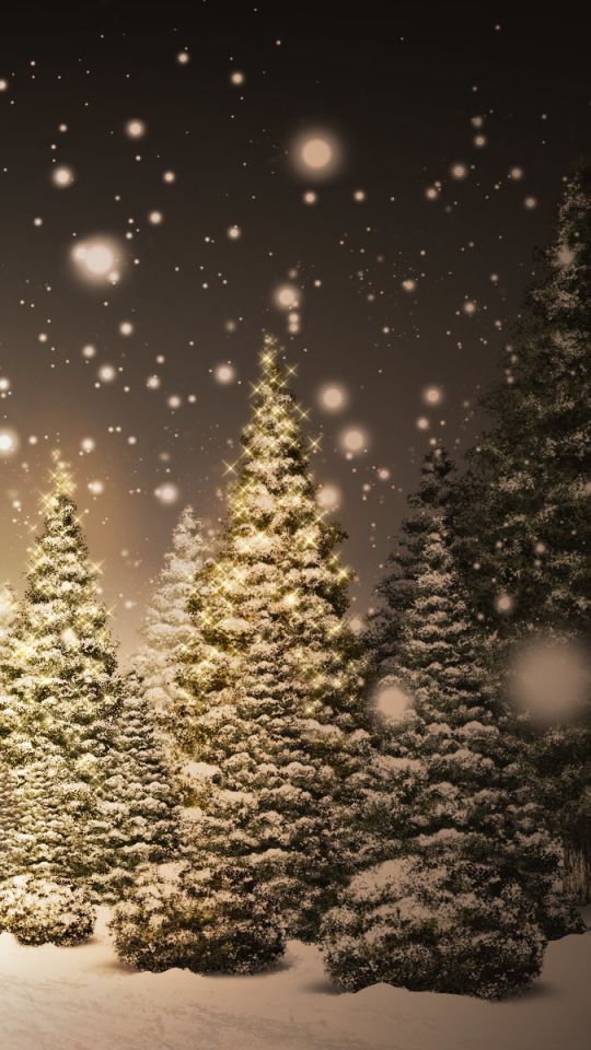Скачать картинку Зима, Рождество, Рождественская Елка, Праздничные в телефон бесплатно.