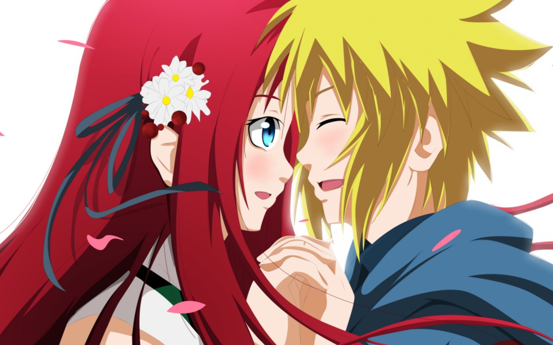 Laden Sie das Liebe, Naruto, Süß, Animes, Minato Namikaze, Kushina Uzumaki-Bild kostenlos auf Ihren PC-Desktop herunter