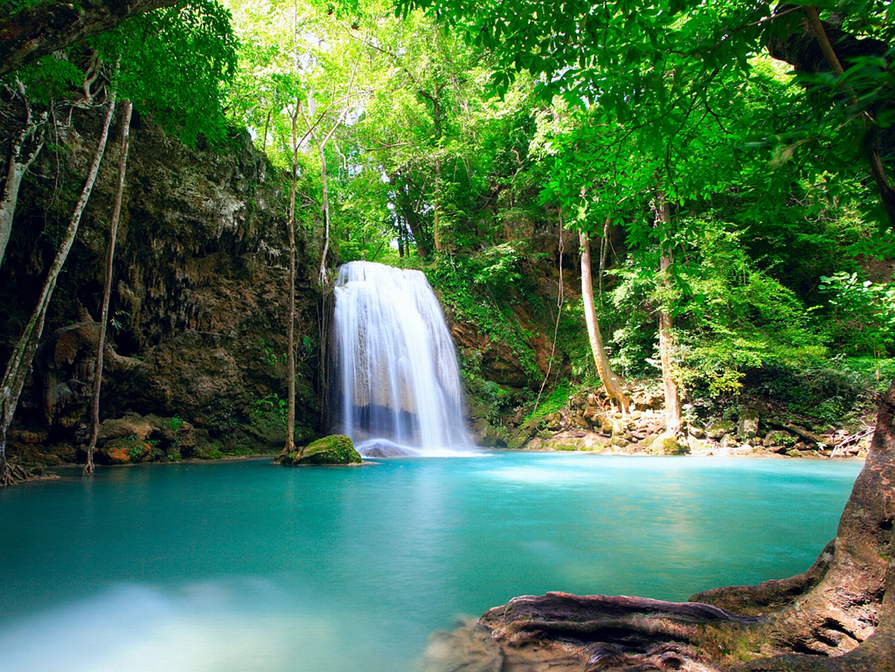 Free download wallpaper Waterfall, Earth on your PC desktop