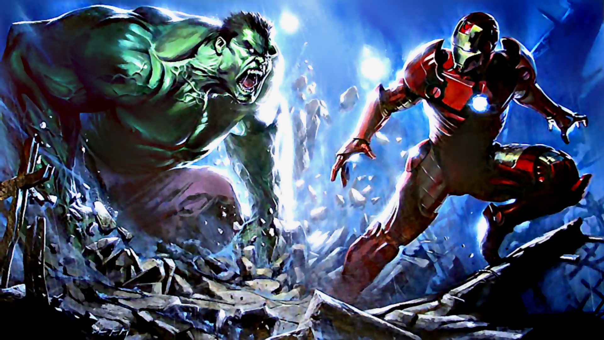 Free download wallpaper Hulk, Iron Man, Comics on your PC desktop