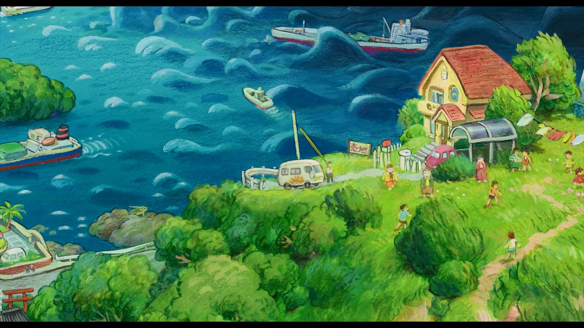 Handy-Wallpaper Animes, Ponyo Das Große Abenteuer Am Meer kostenlos herunterladen.